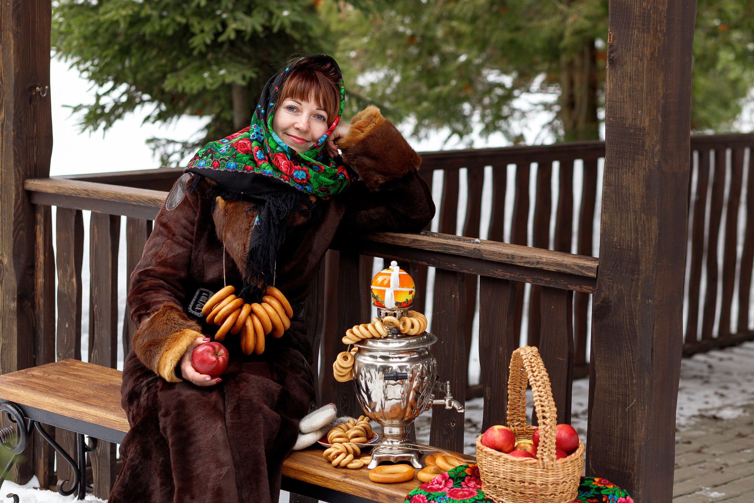 Фотосессия в русском стиле