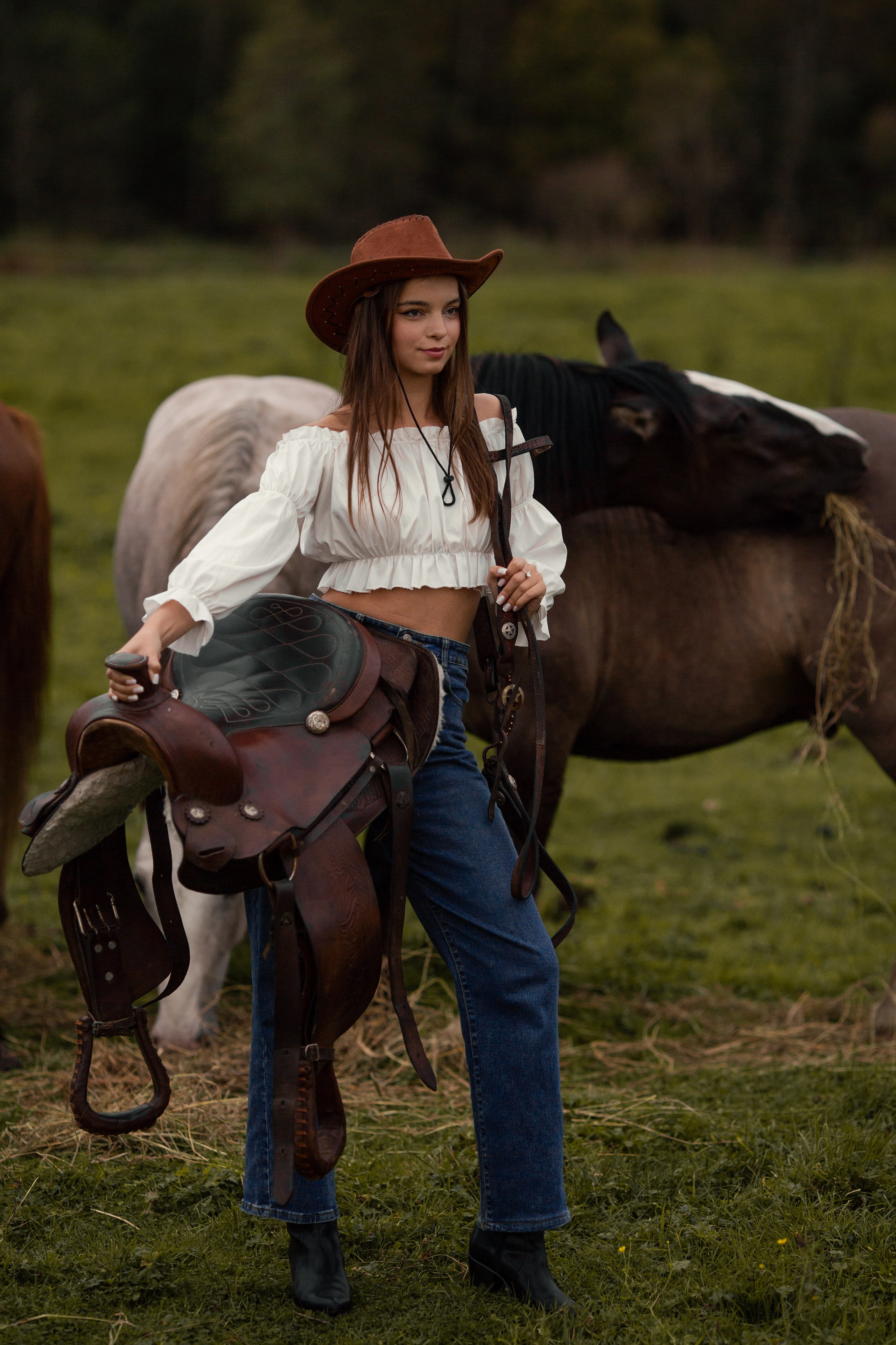 Парная фотосессия с лошадью