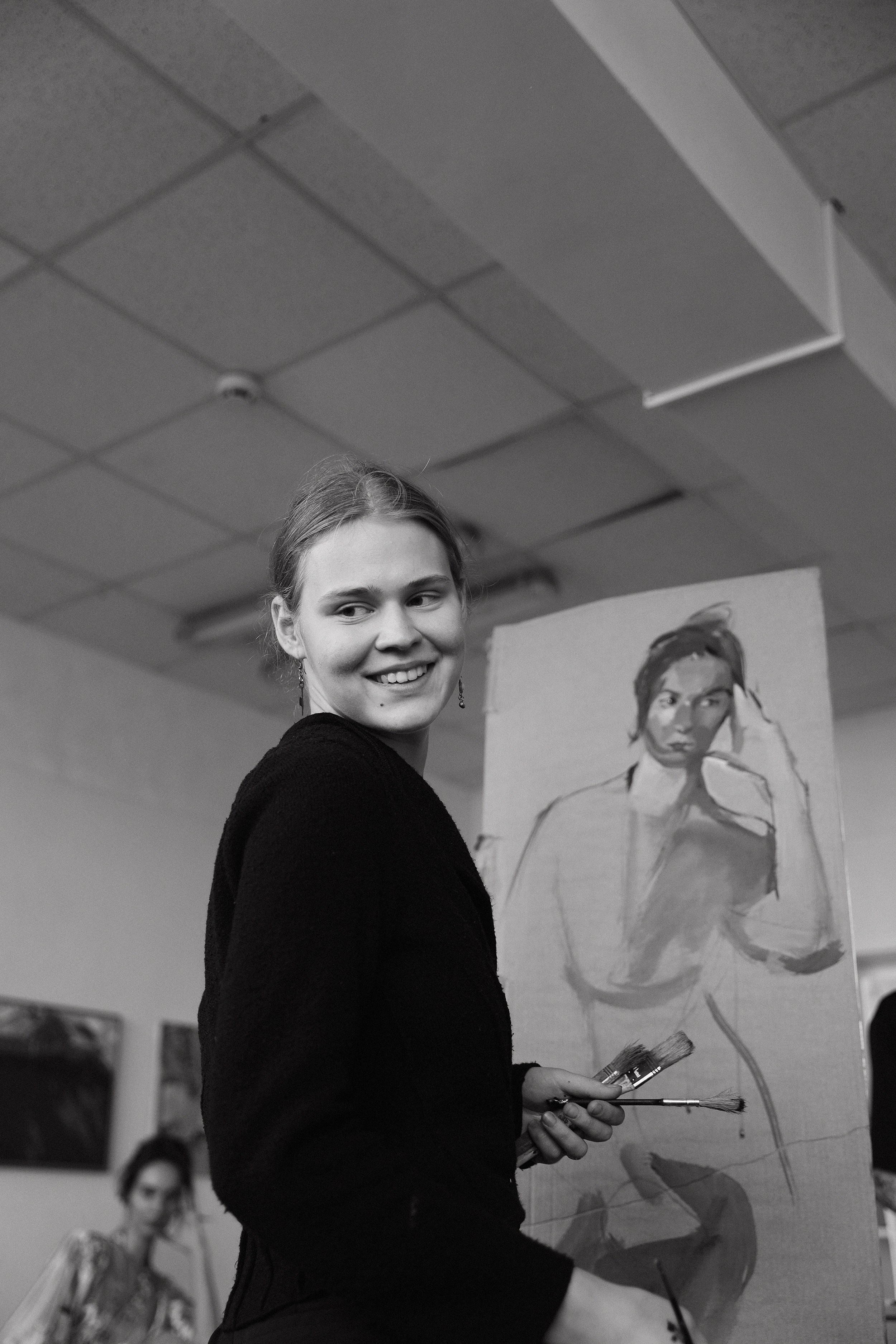 Занятия в студии (этюды). Творческое пространство в Санкт-Петербурге