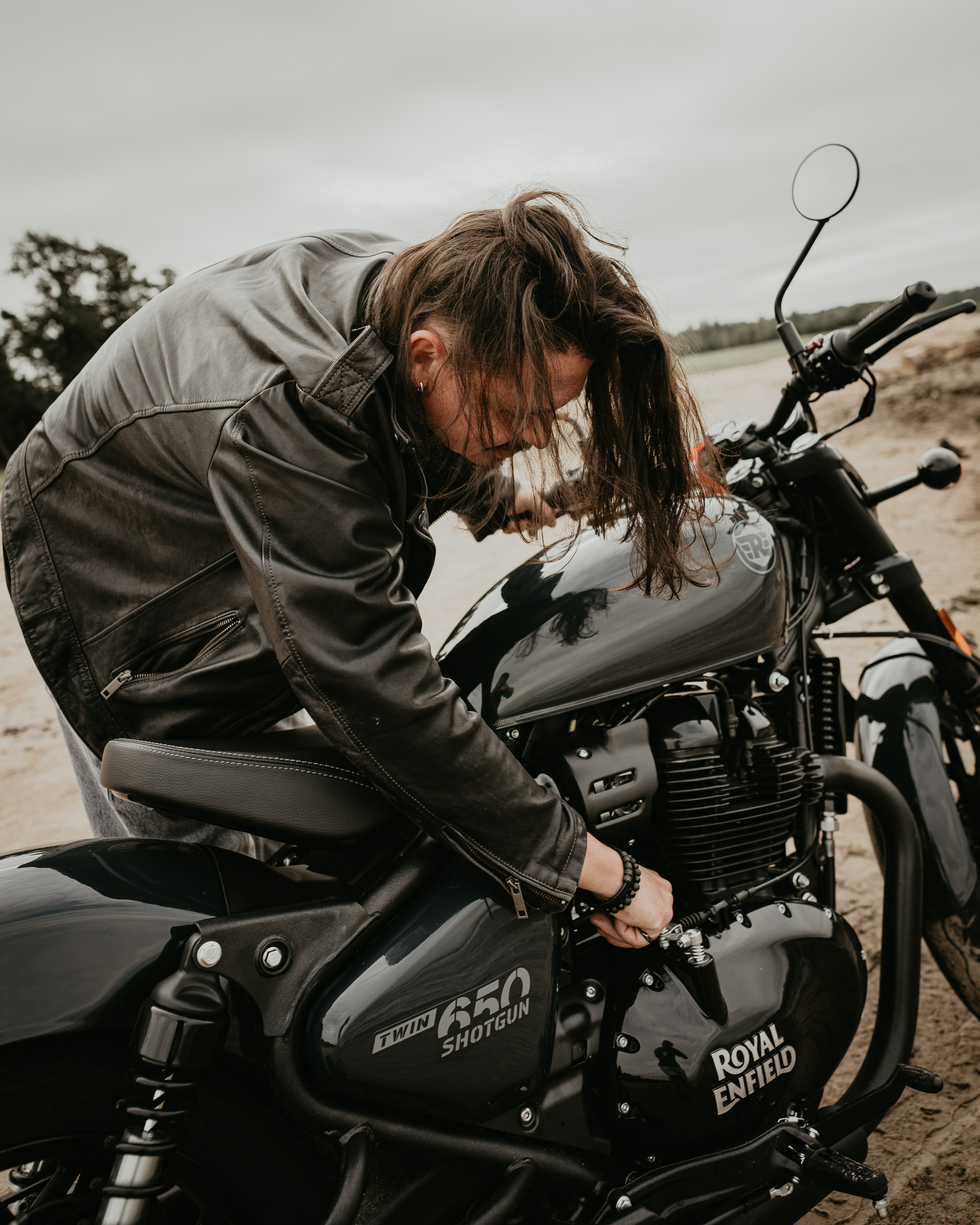 Портретная фотосессия с байкером. Портретный фотограф Санкт-Петербург Арнольд