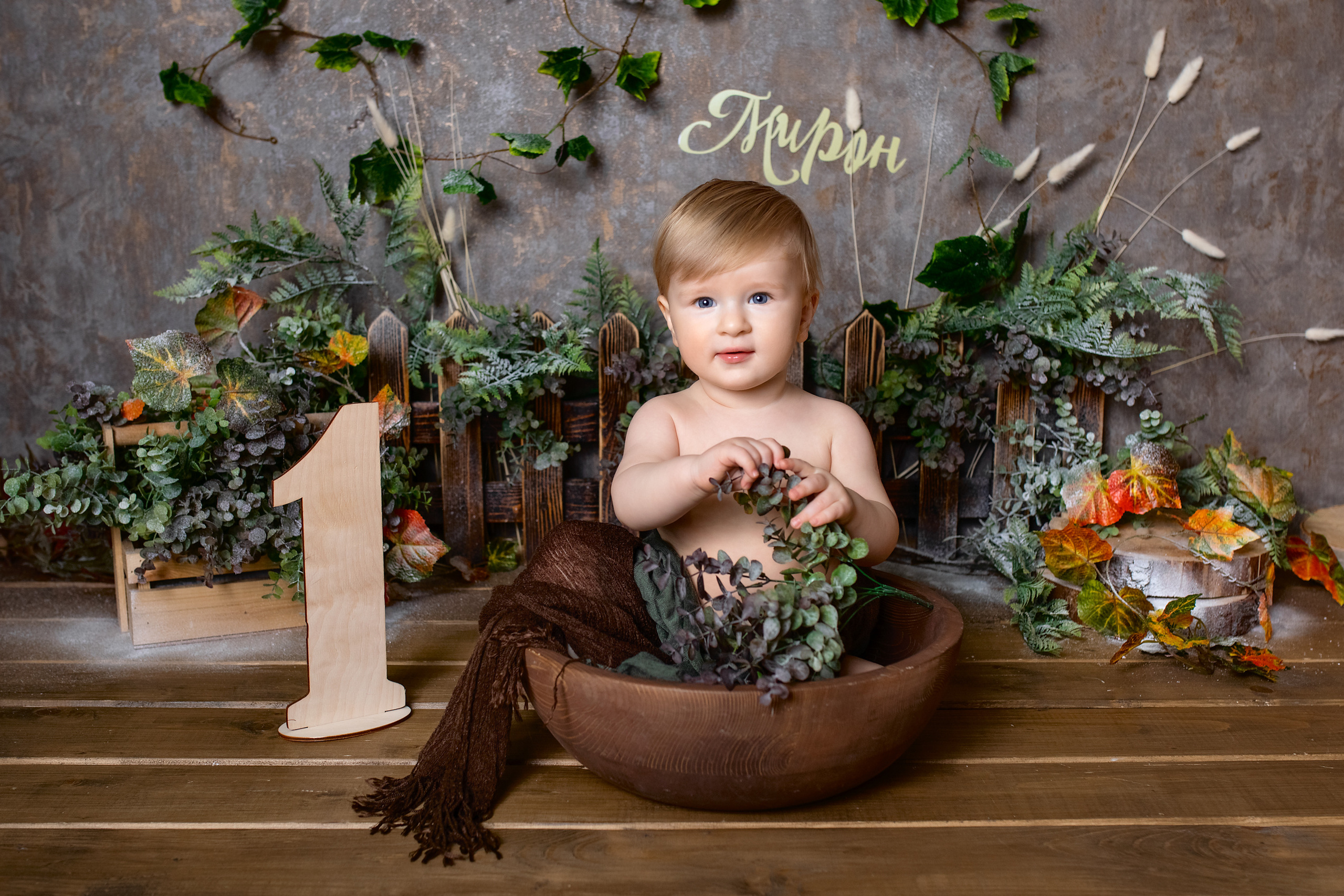 Первый годик. Фотограф новорожденных и беременности Анита Михайлова в Южно-Сахалинск