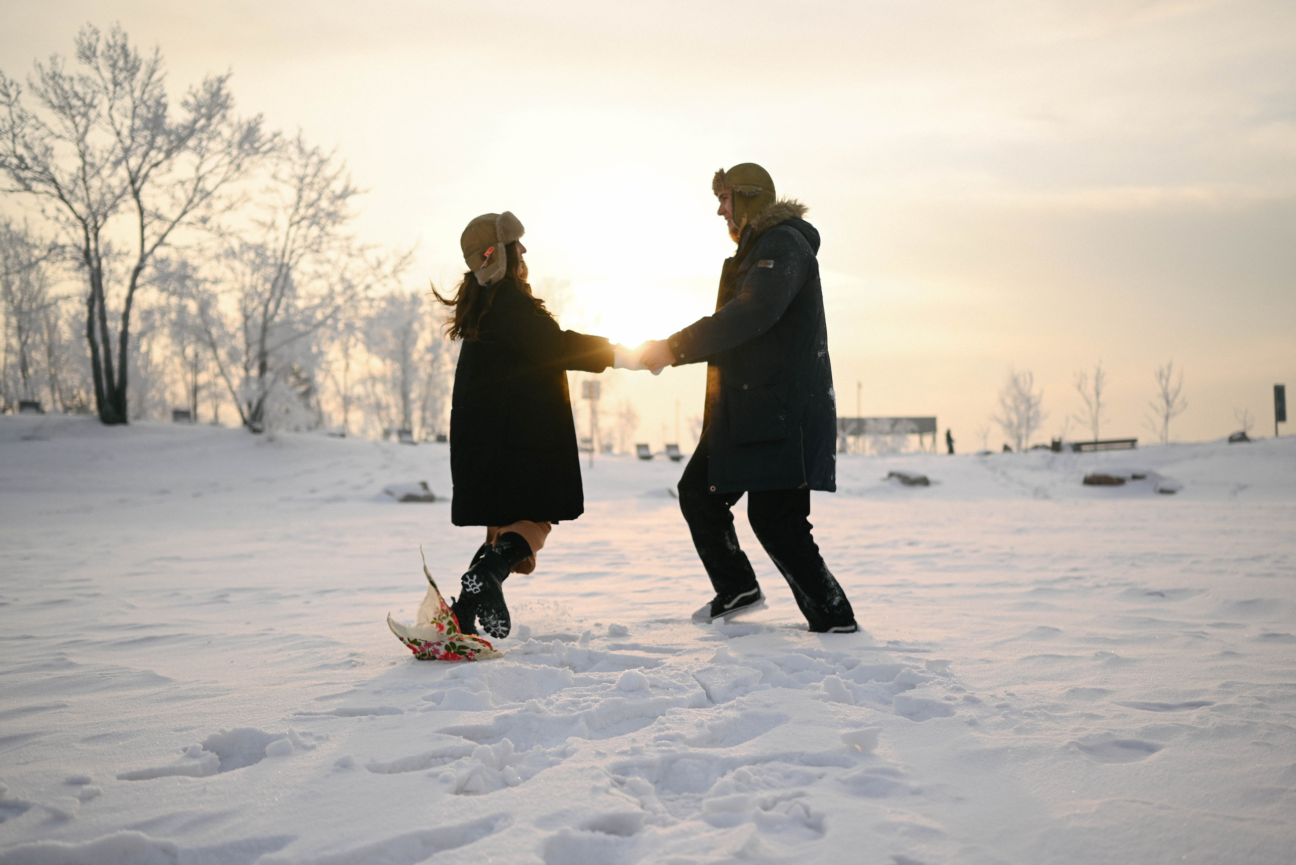 Катя и Саша. Морозное LoveStory. Фотограф Красноярск Базуев Марк