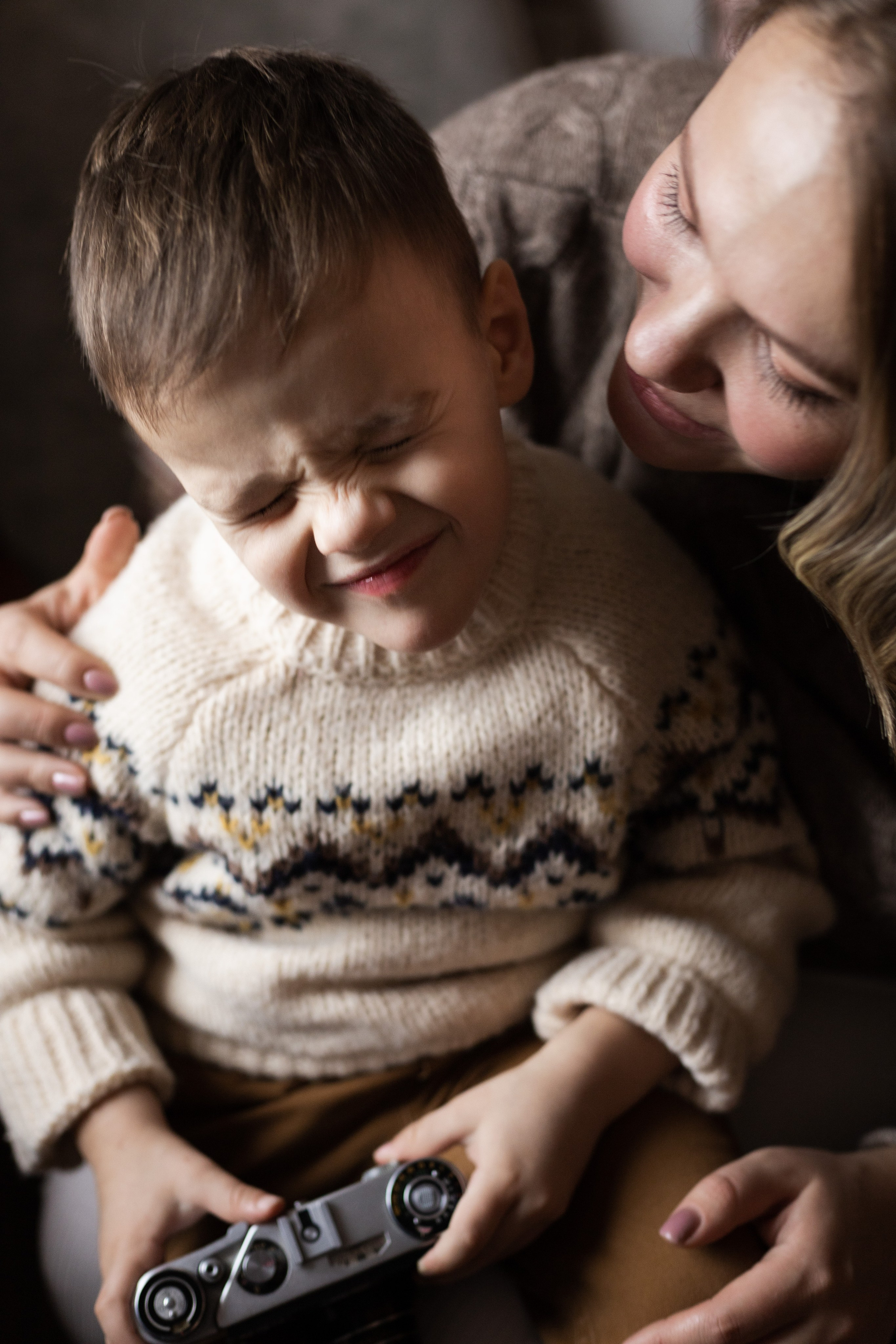 Елена и Николас. Новогодняя фотосессия в студии. Семейный и детский фотограф в Санкт-Петербурге Павлова Елена