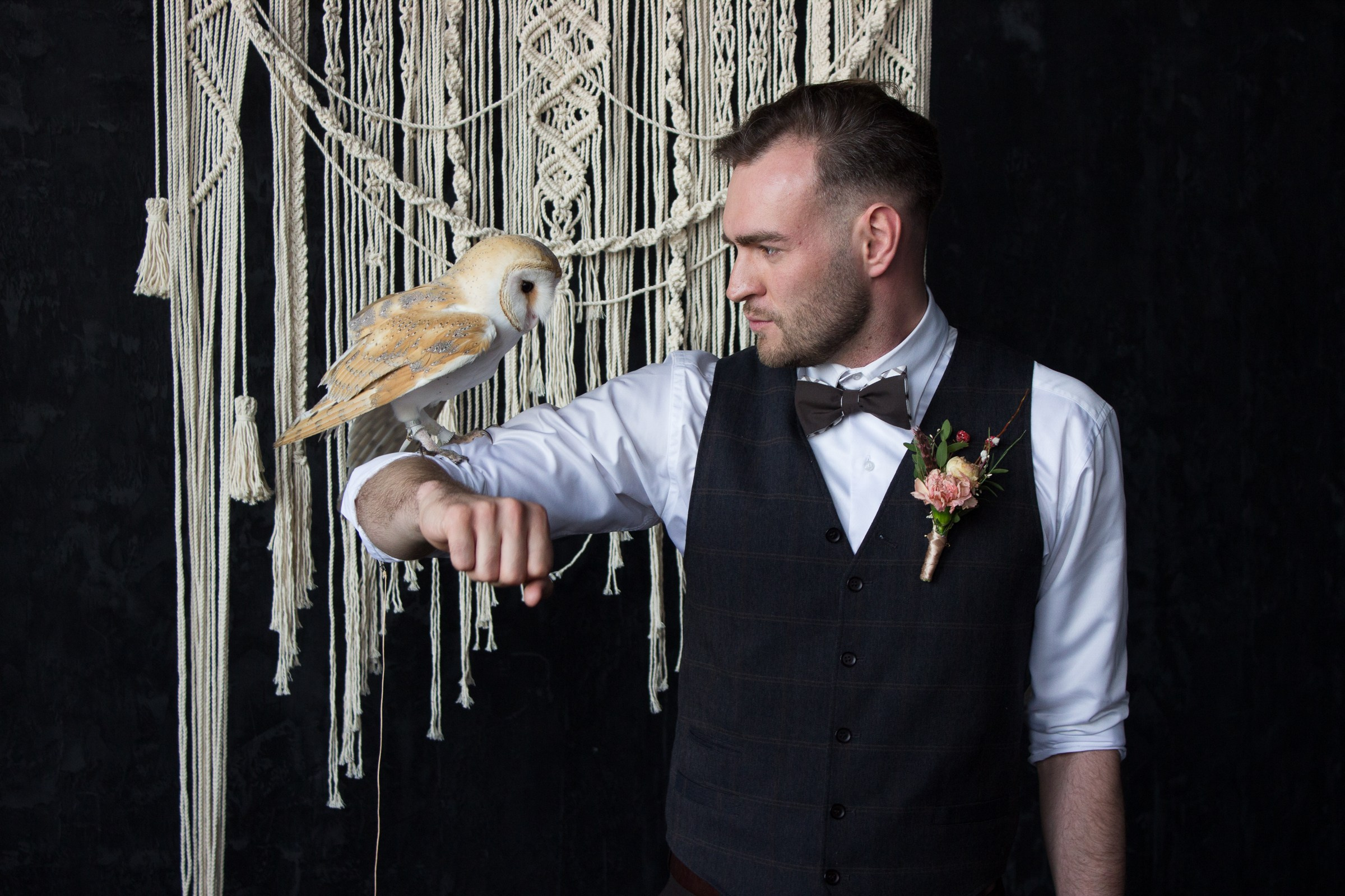 Свадебная фотосессия с совой. Главная