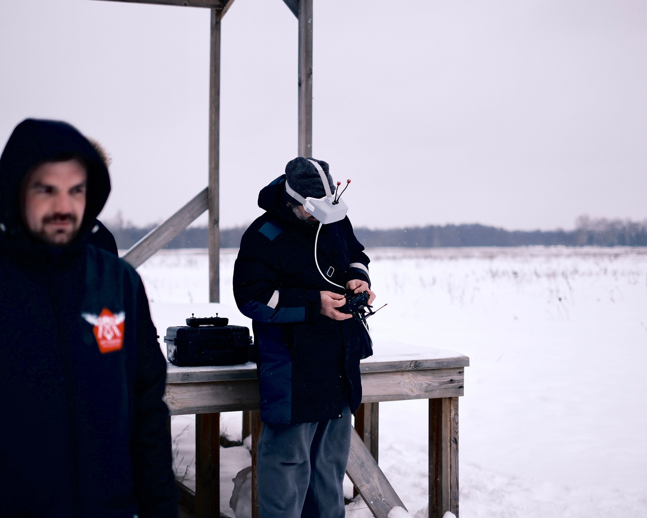 Репортаж с тренировки полетов БПЛА. Репортаж с возложения цветов 23.02.2023