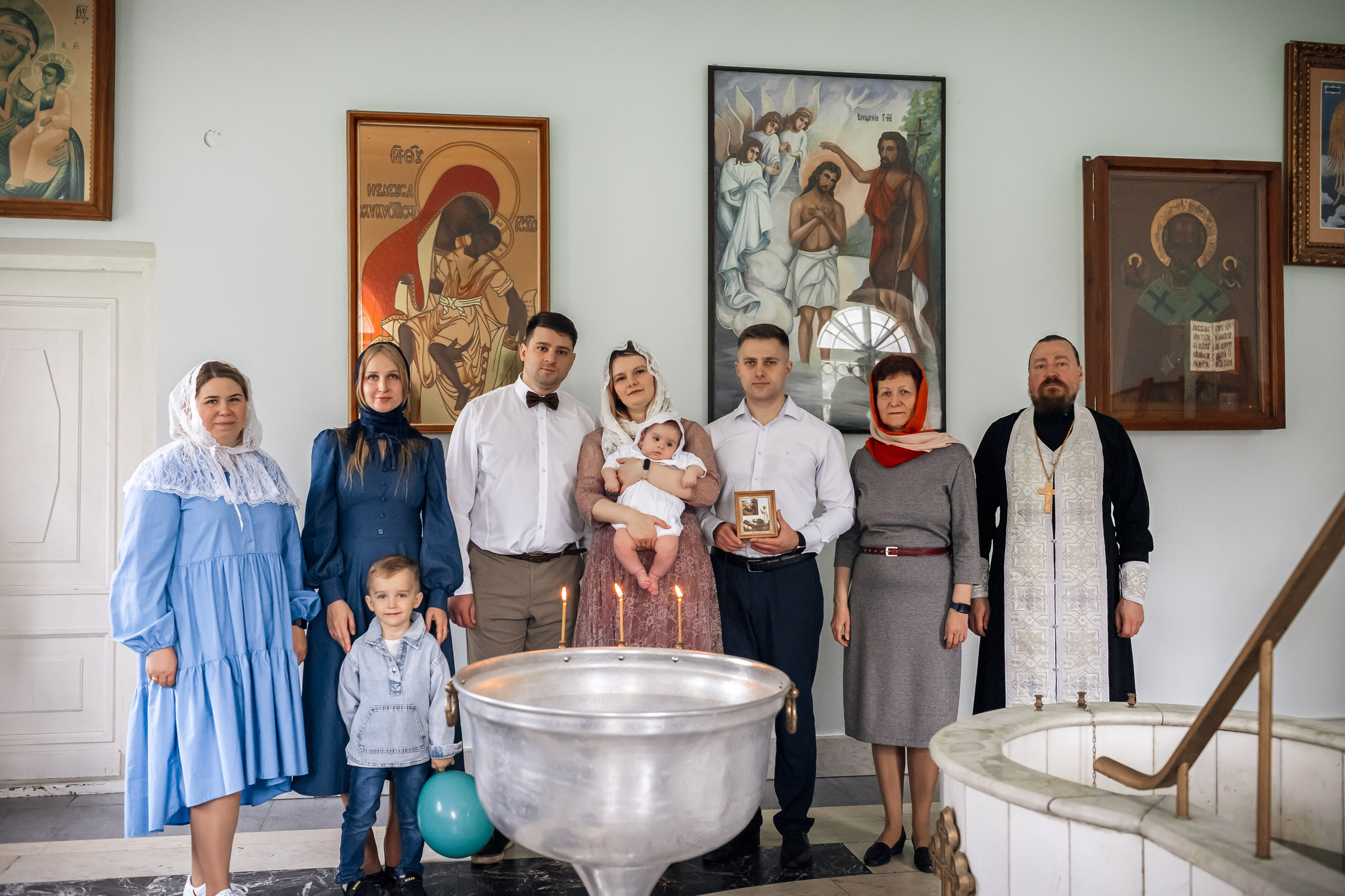 Крещение в Храме Влахернской иконы Божией Матери в Кузьминках. Профессиональный фотограф в Москве и Мо Мария Шантарёва