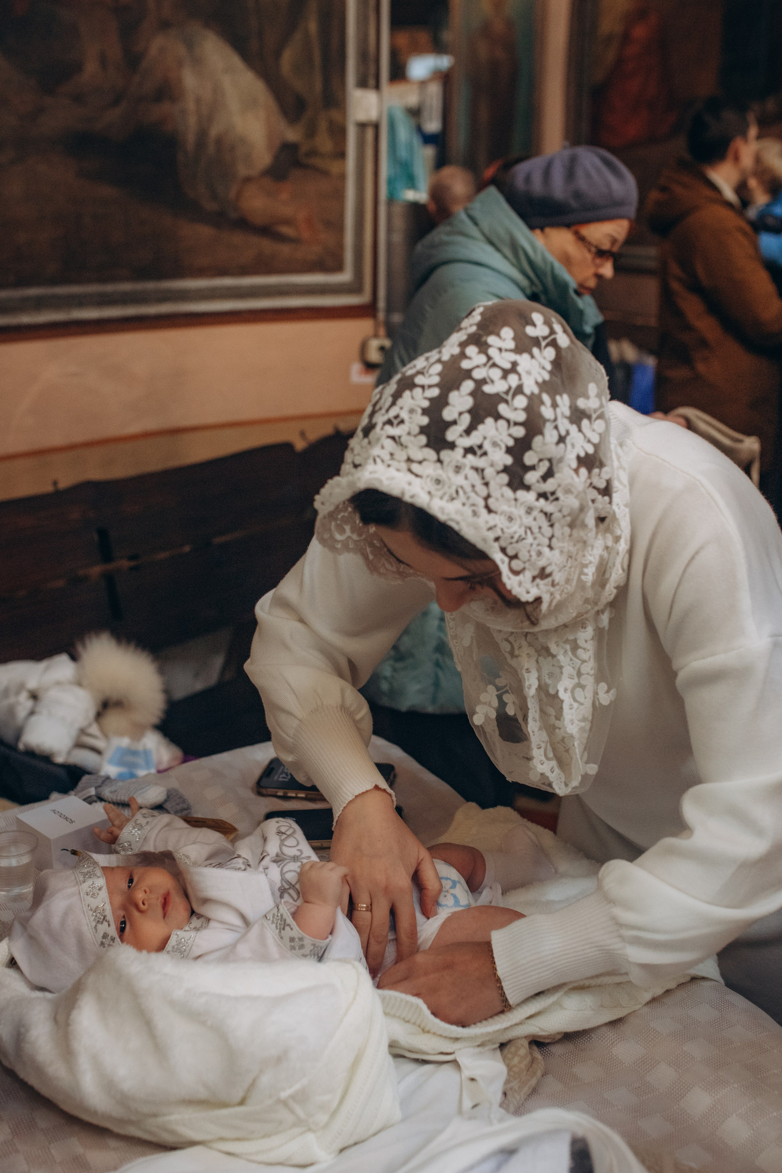 Крещение Михаил. Семейный и домашний фотограф в Москве и МО Королева Валерия