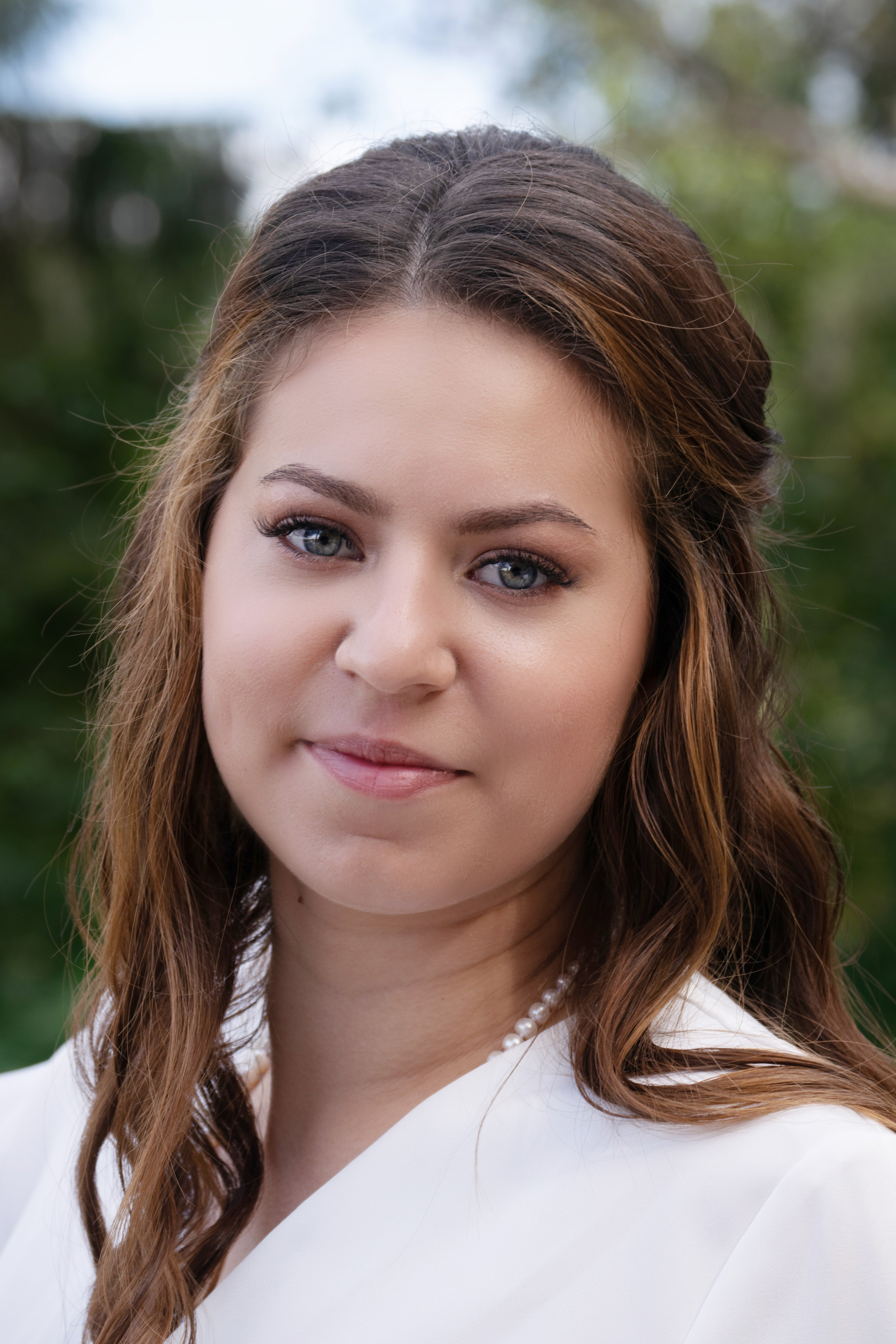 Свадебная фотосессия. Портрет невесты, крупный план.