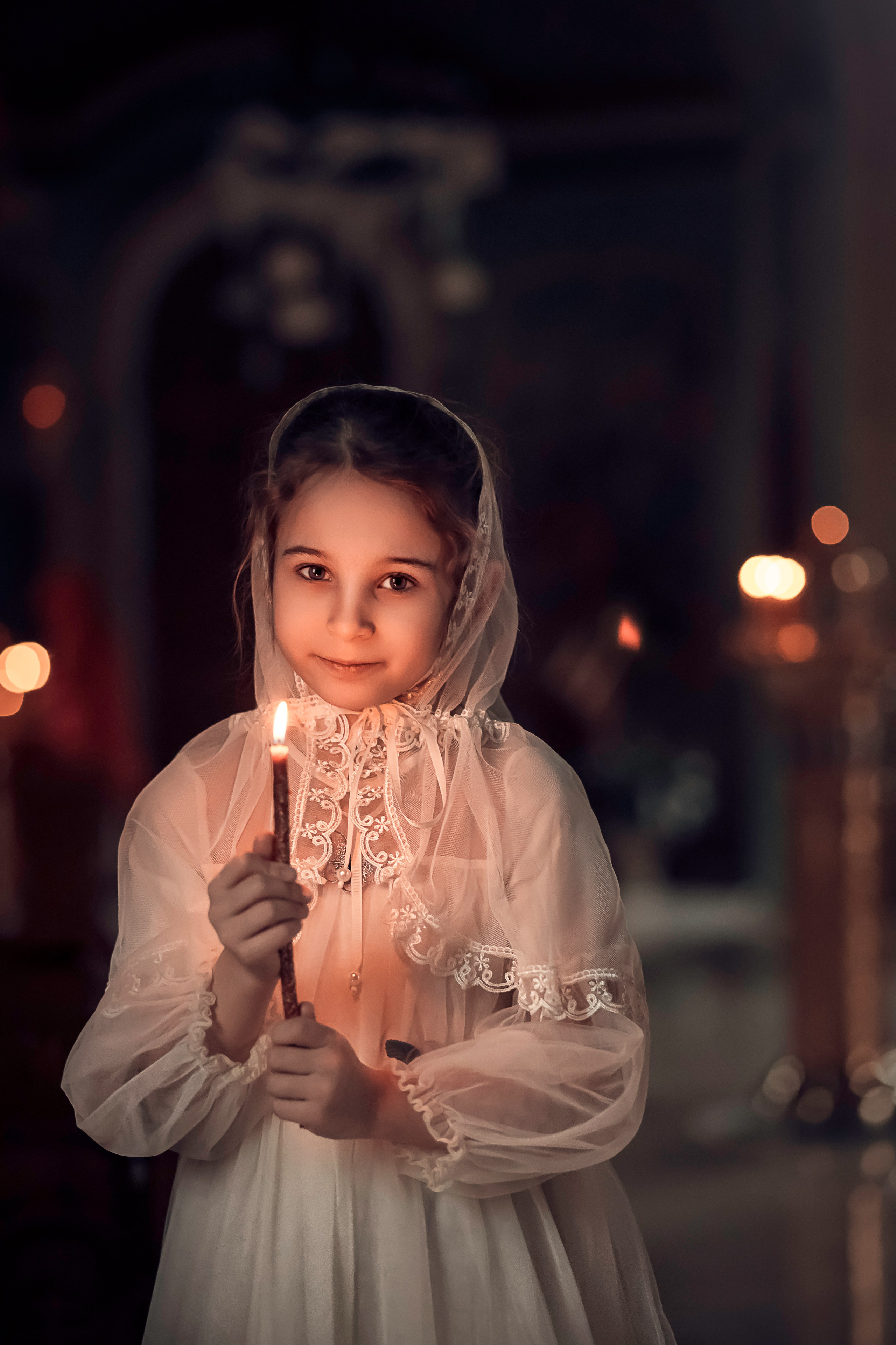 Портретная съемка в храме Святой Екатерины на Всполье