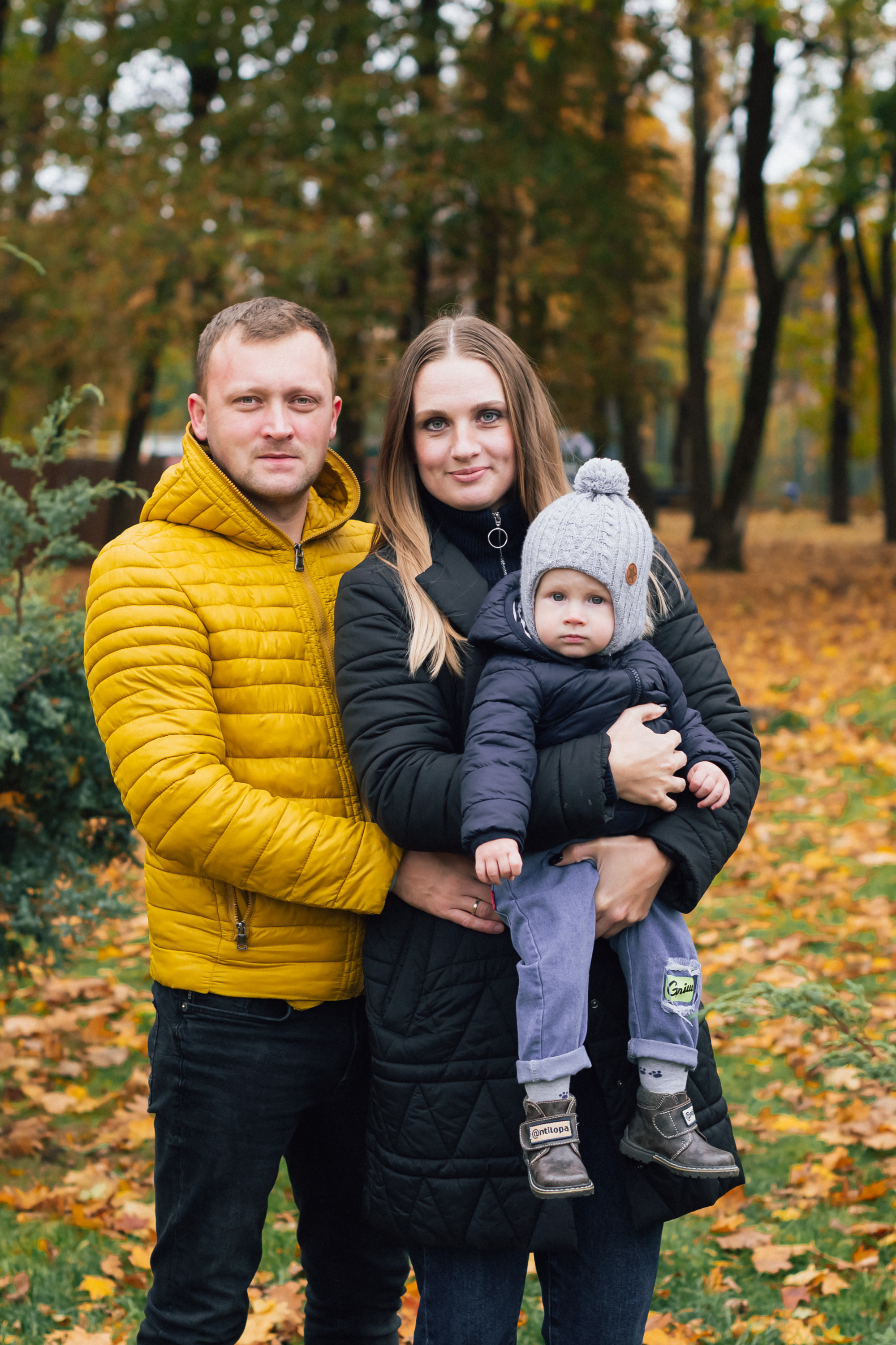 Осенняя съемка семьи Дениса. Фотограф Тула творческие фотосессии недорого Ольга Ромашина