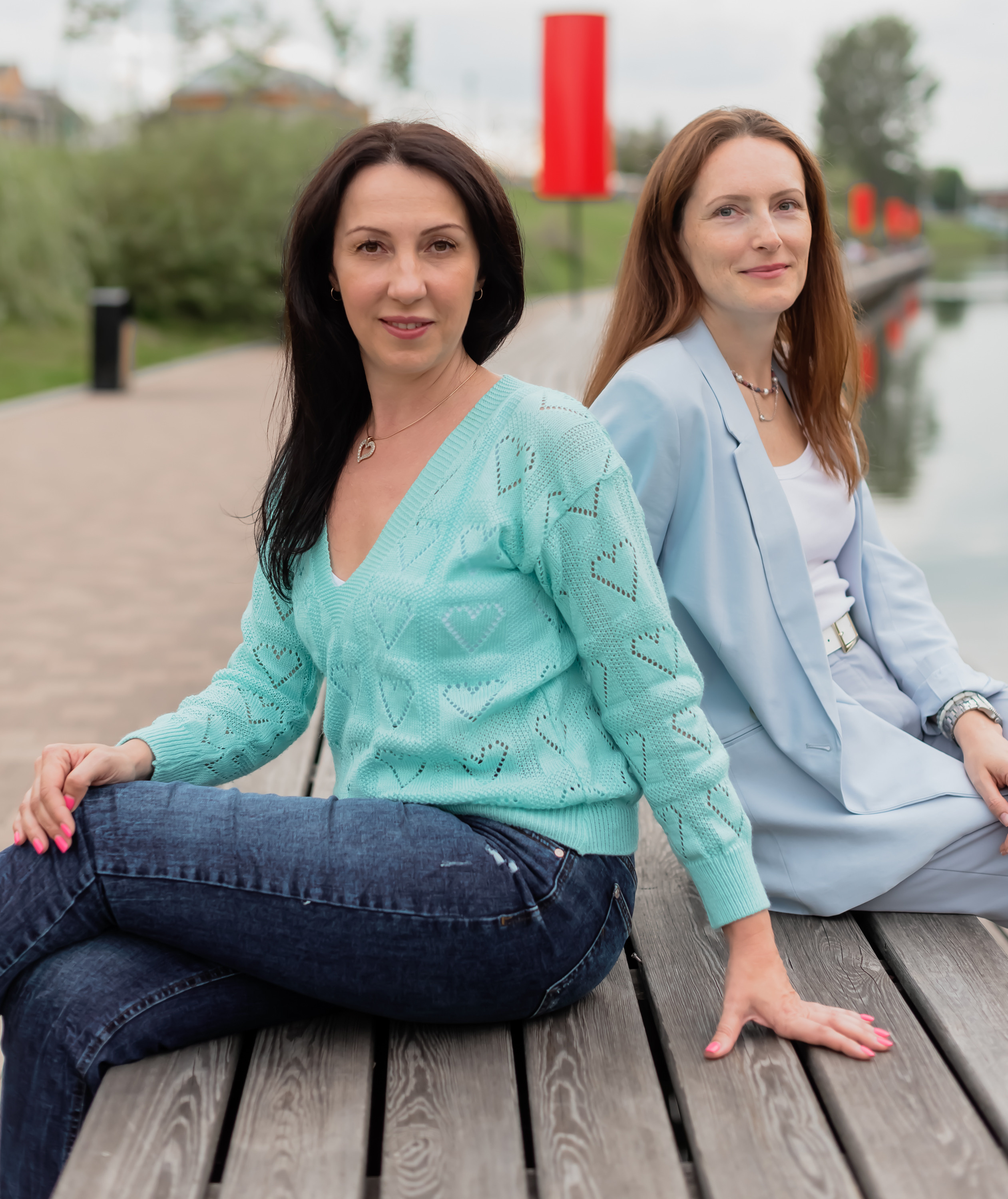 Евгения и Ольга на набережной. Фотограф Тула творческие фотосессии недорого Ольга Ромашина