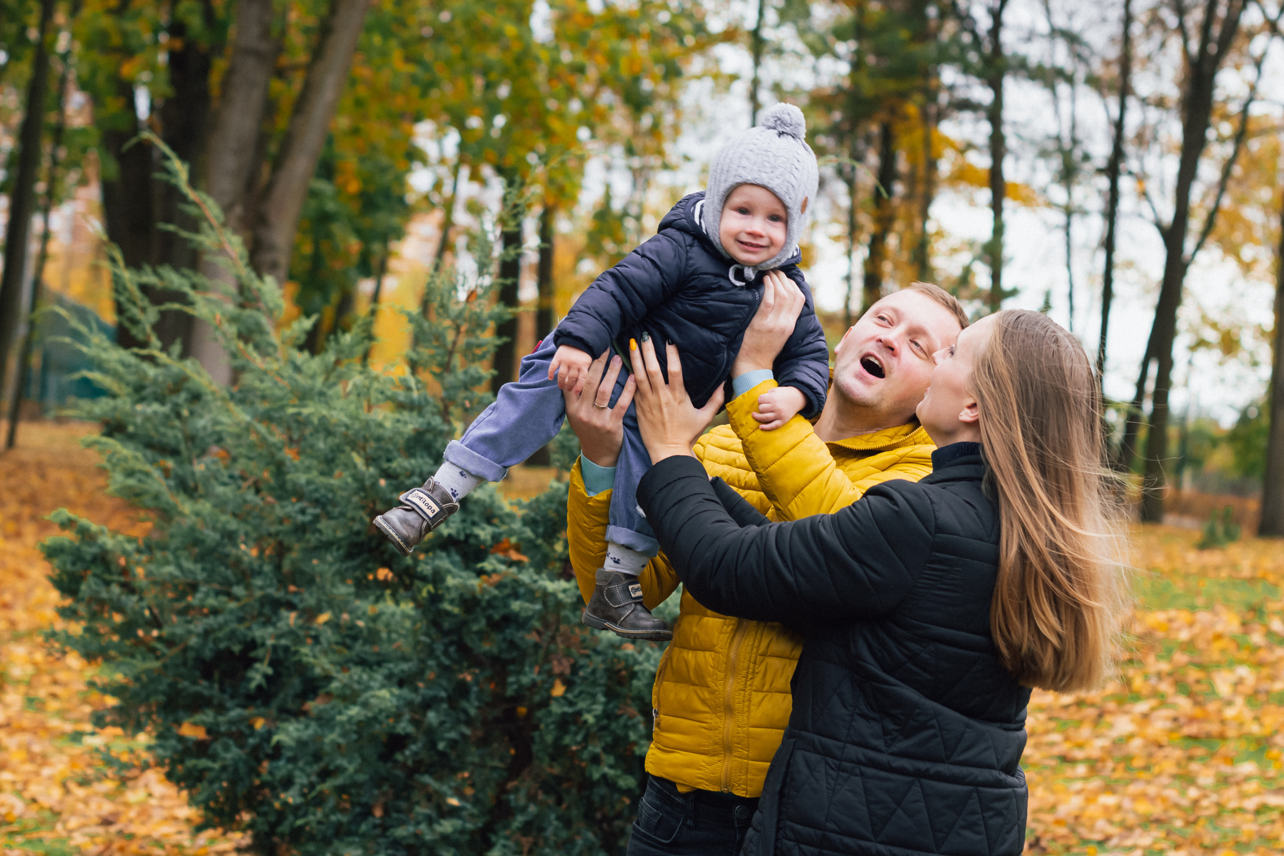 Осенняя съемка семьи Дениса. Фотограф Тула творческие фотосессии недорого Ольга Ромашина