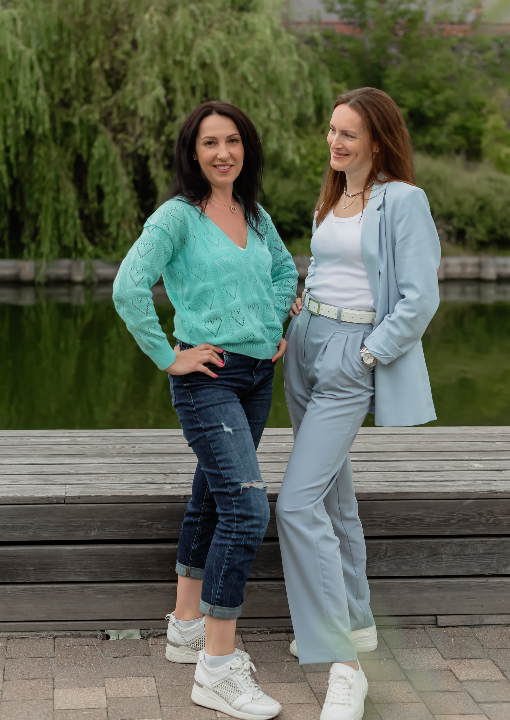 Евгения и Ольга на набережной. Фотограф Тула творческие фотосессии недорого Ольга Ромашина