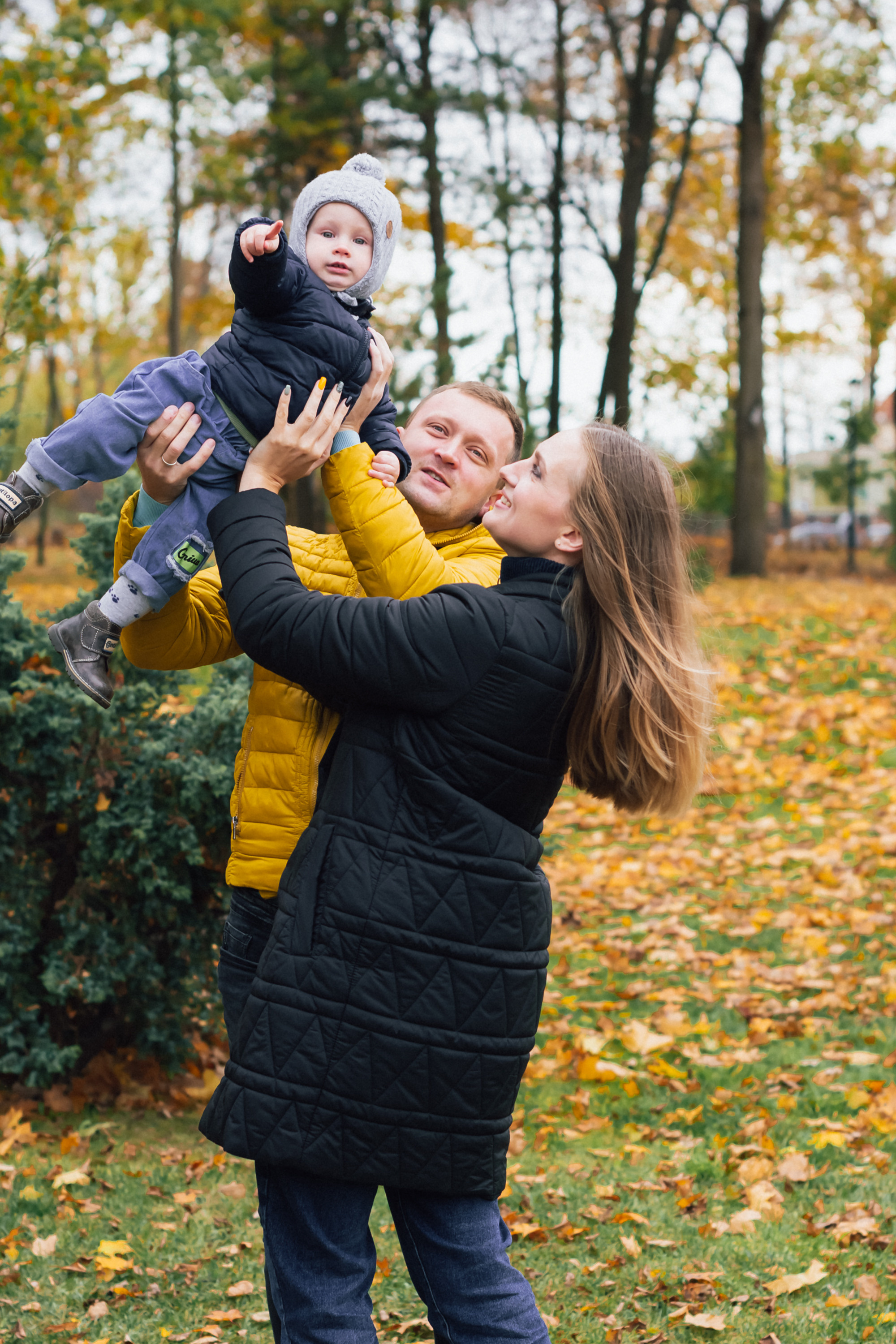 Осенняя съемка семьи Дениса. Фотограф Тула творческие фотосессии недорого Ольга Ромашина