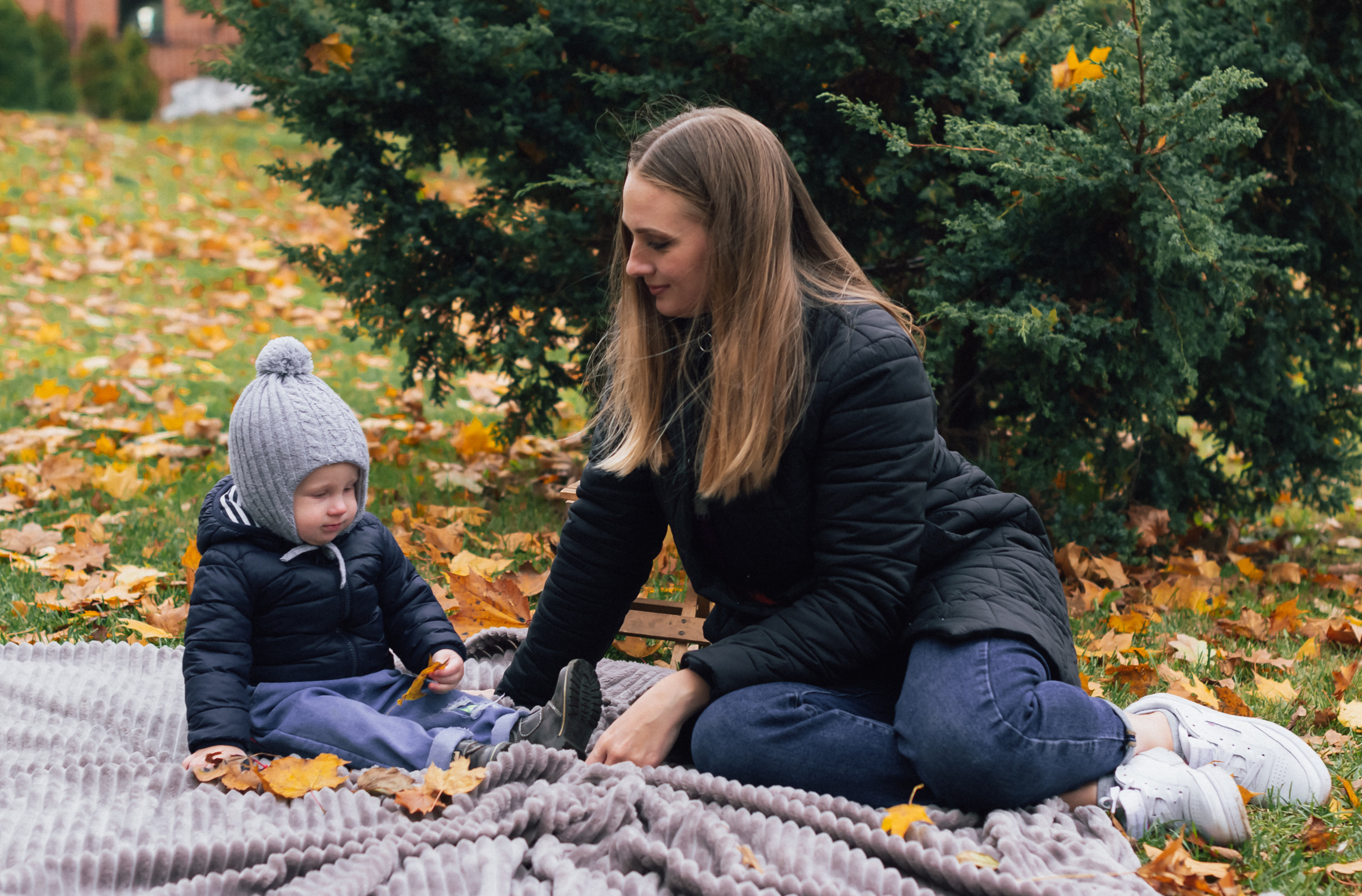 Осенняя съемка семьи Дениса. Фотограф Тула творческие фотосессии недорого Ольга Ромашина