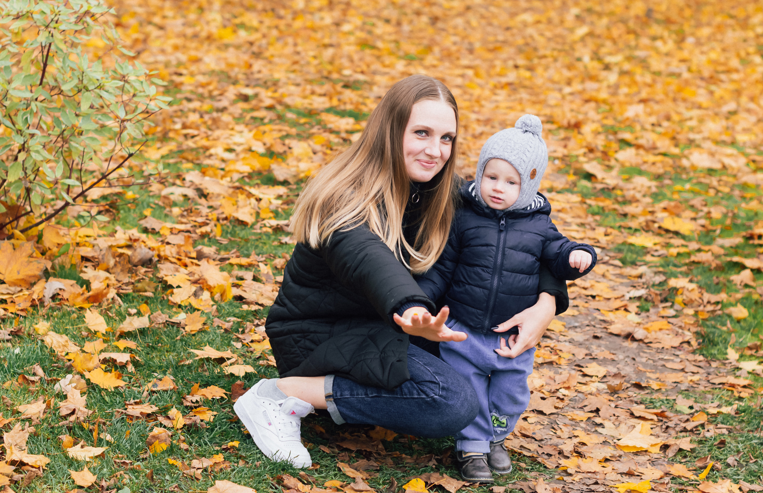 Осенняя съемка семьи Дениса. Фотограф Тула творческие фотосессии недорого Ольга Ромашина