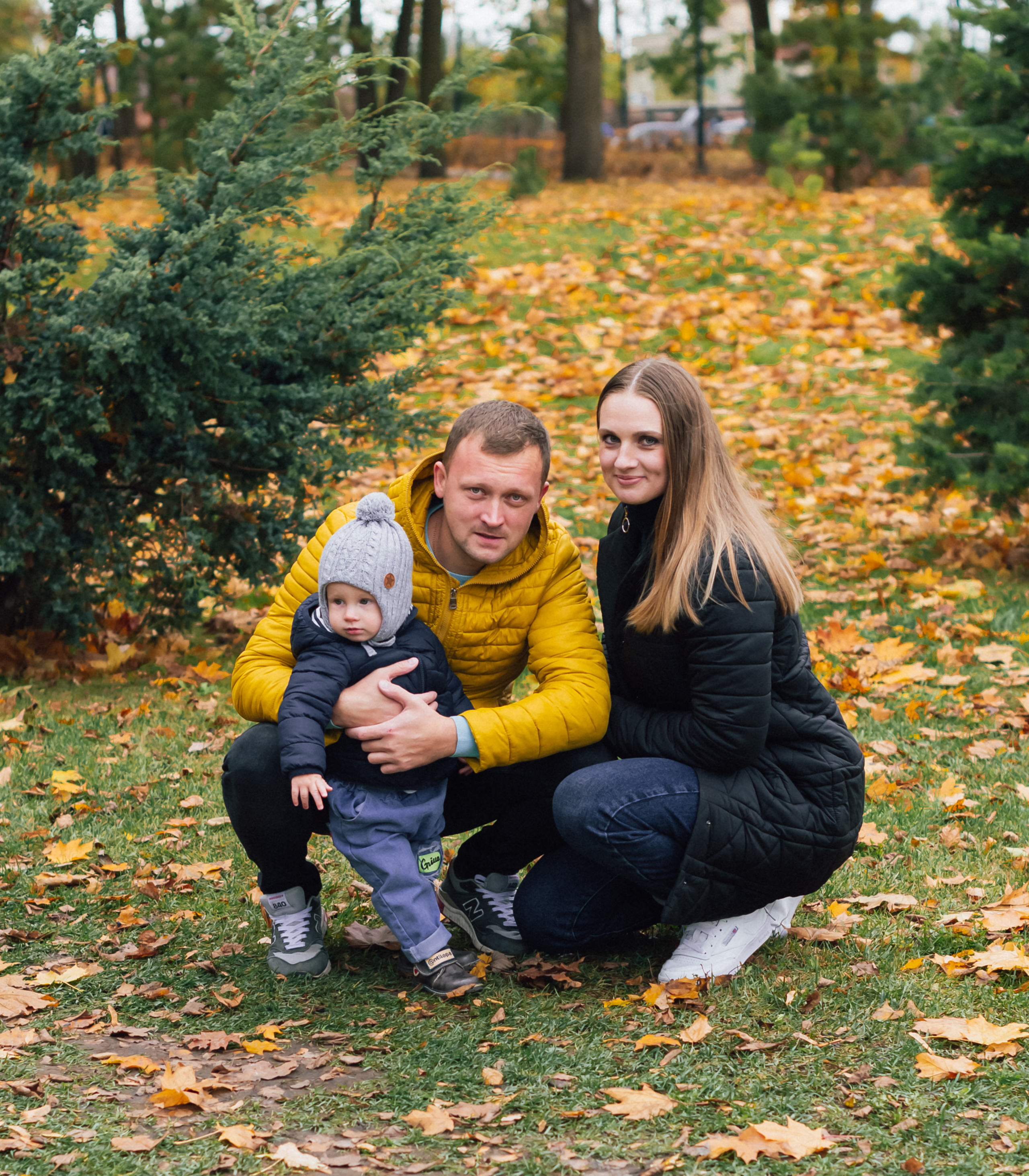 Осенняя съемка семьи Дениса. Фотограф Тула творческие фотосессии недорого Ольга Ромашина