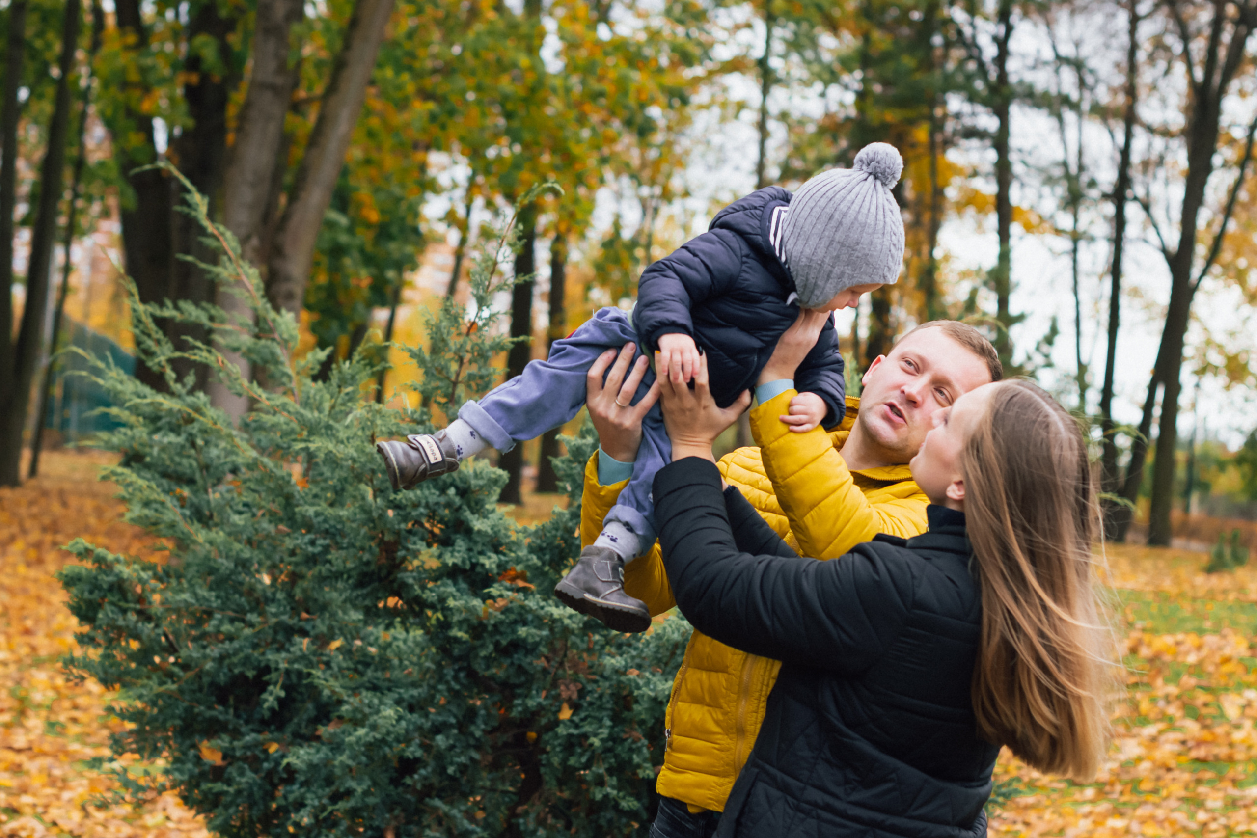 Осенняя съемка семьи Дениса. Фотограф Тула творческие фотосессии недорого Ольга Ромашина