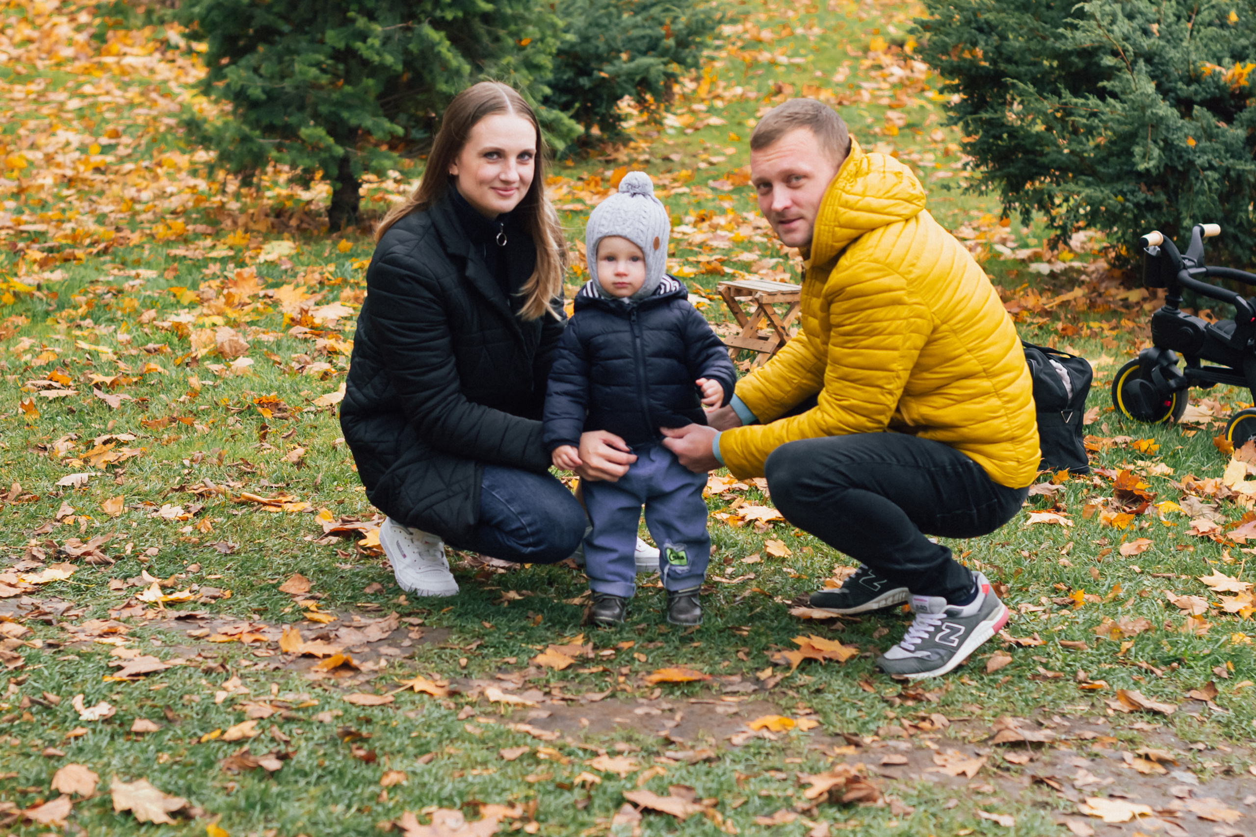 Осенняя съемка семьи Дениса. Фотограф Тула творческие фотосессии недорого Ольга Ромашина