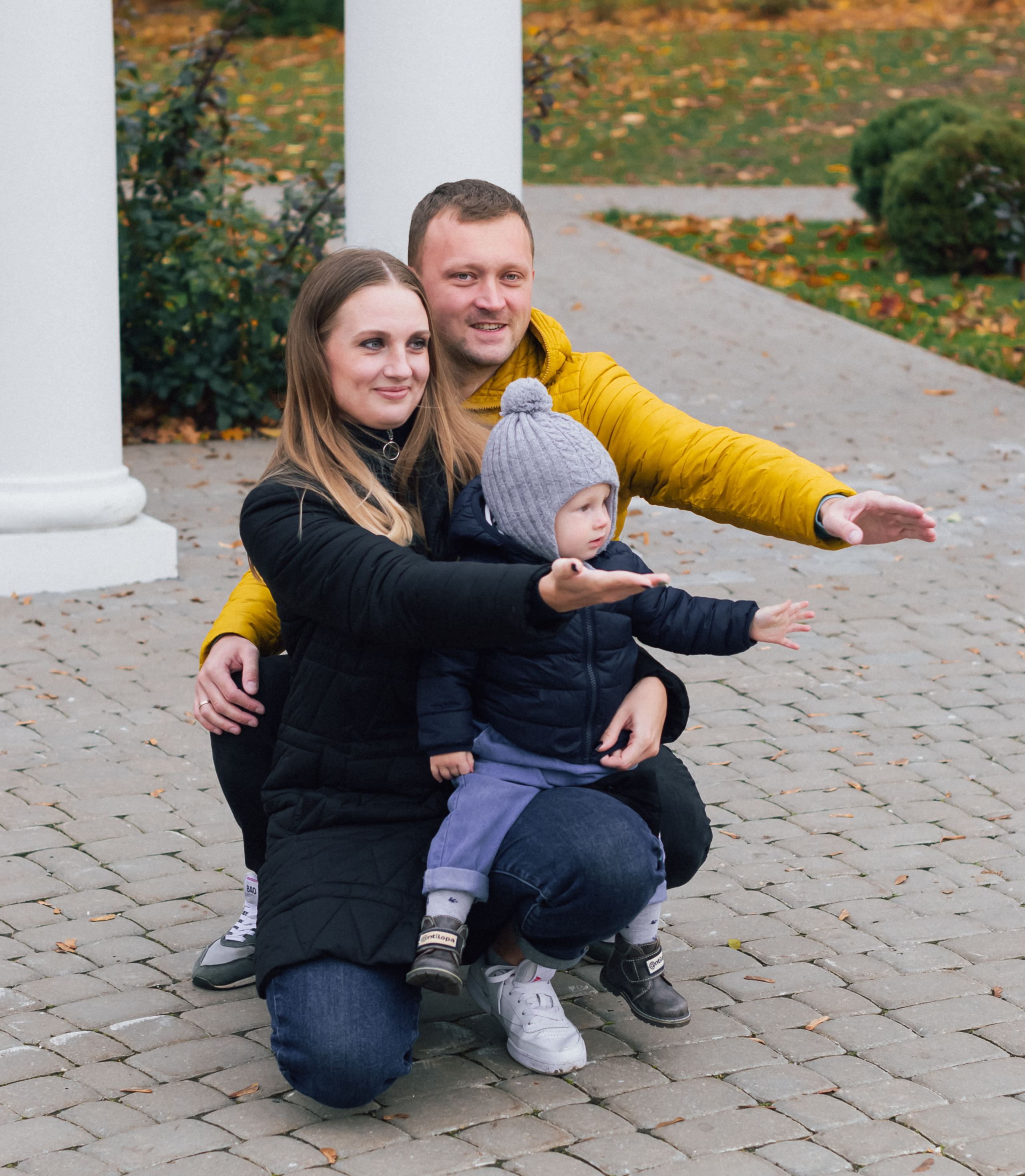 Осенняя съемка семьи Дениса. Фотограф Тула творческие фотосессии недорого Ольга Ромашина
