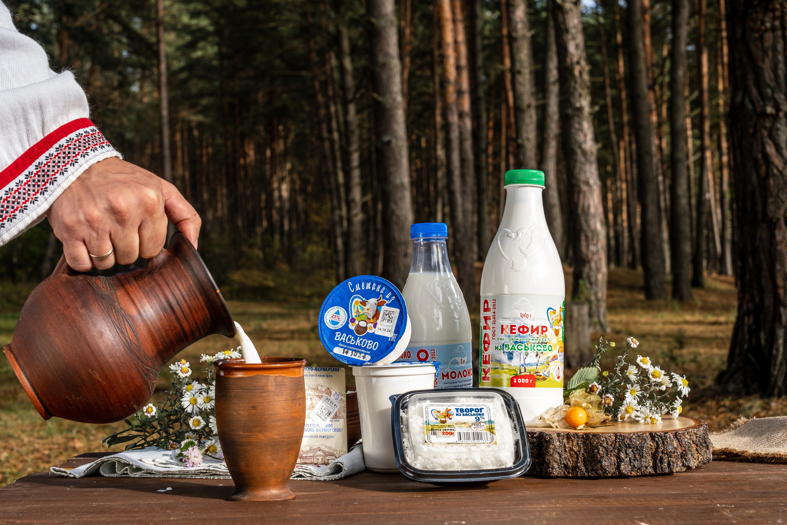Молочное производство «Васьково». Фуд фотограф, предметный и контент фотограф в Смоленске Александр Милодан