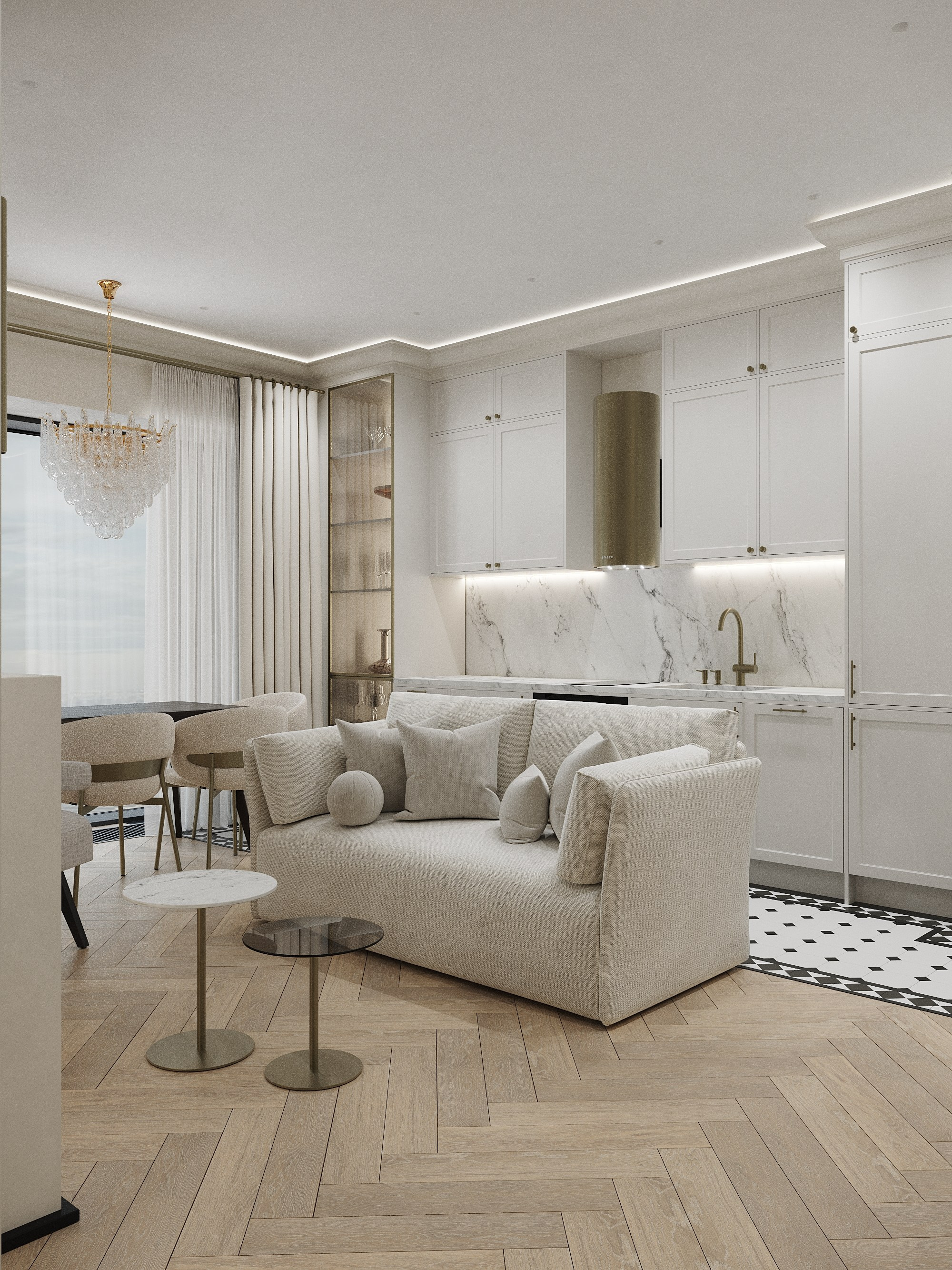 Квартира в ЖК СитиБей. Архитектурные интерьеры