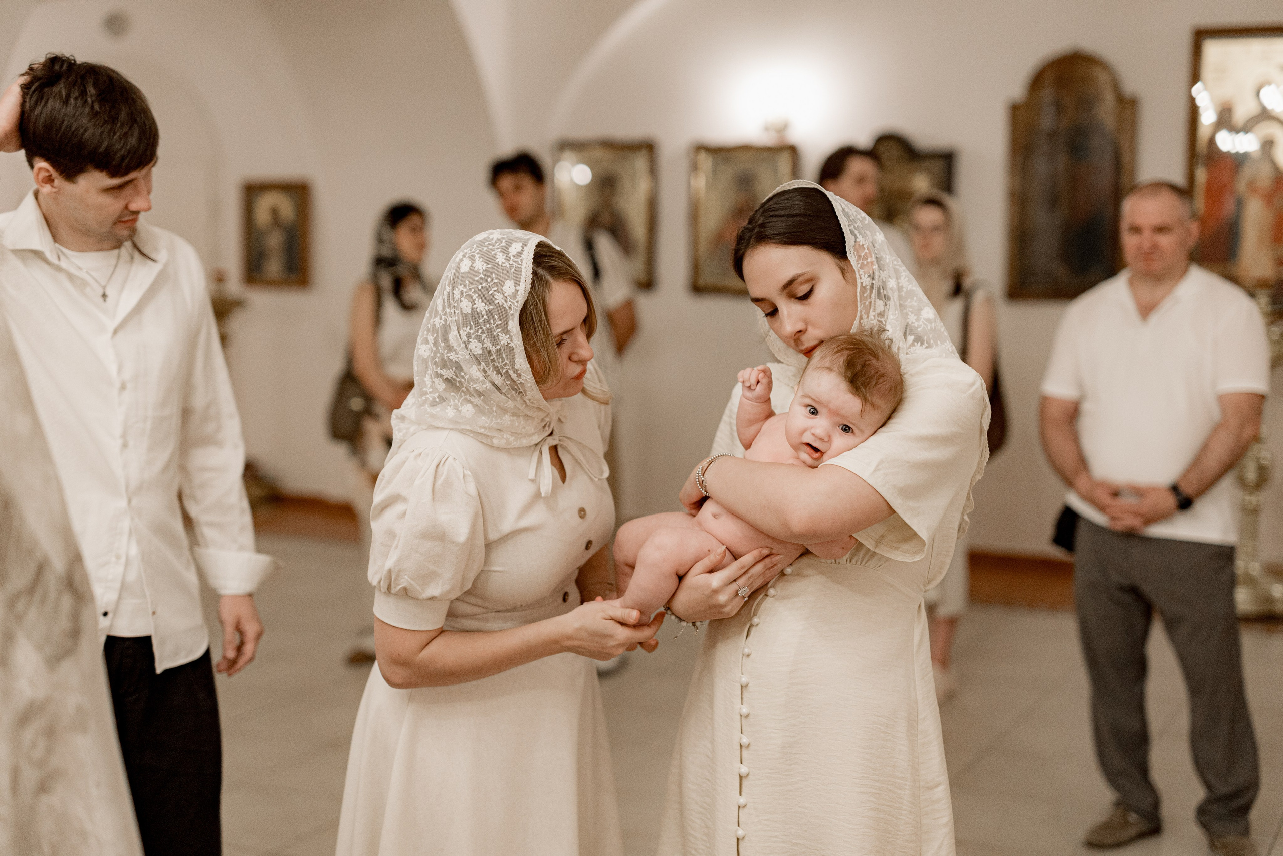 Таинство Крещения Саши. Фотограф новорождённых Newborn Москва