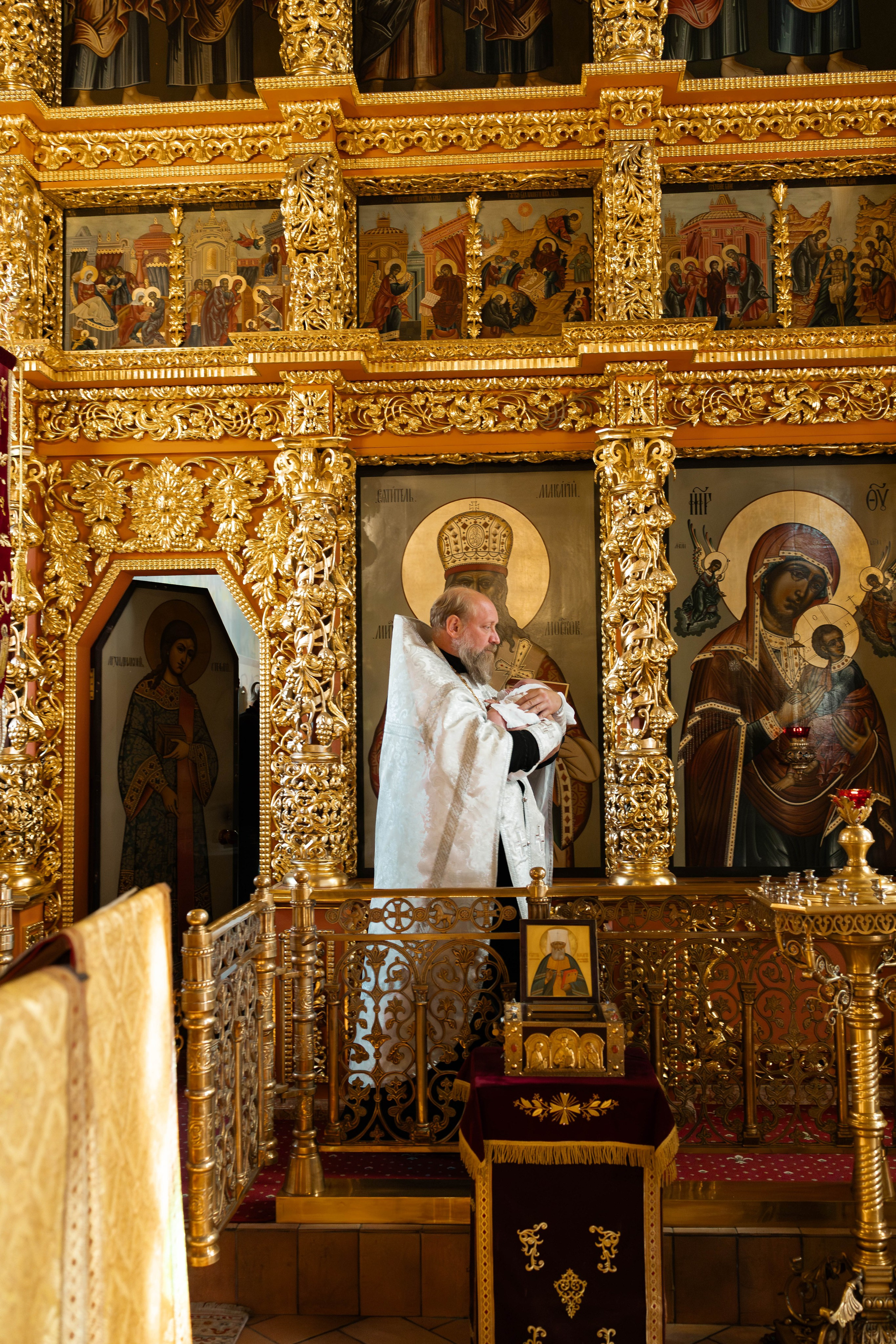 Таинство Крещения Евгения. Фотограф новорождённых Newborn Москва