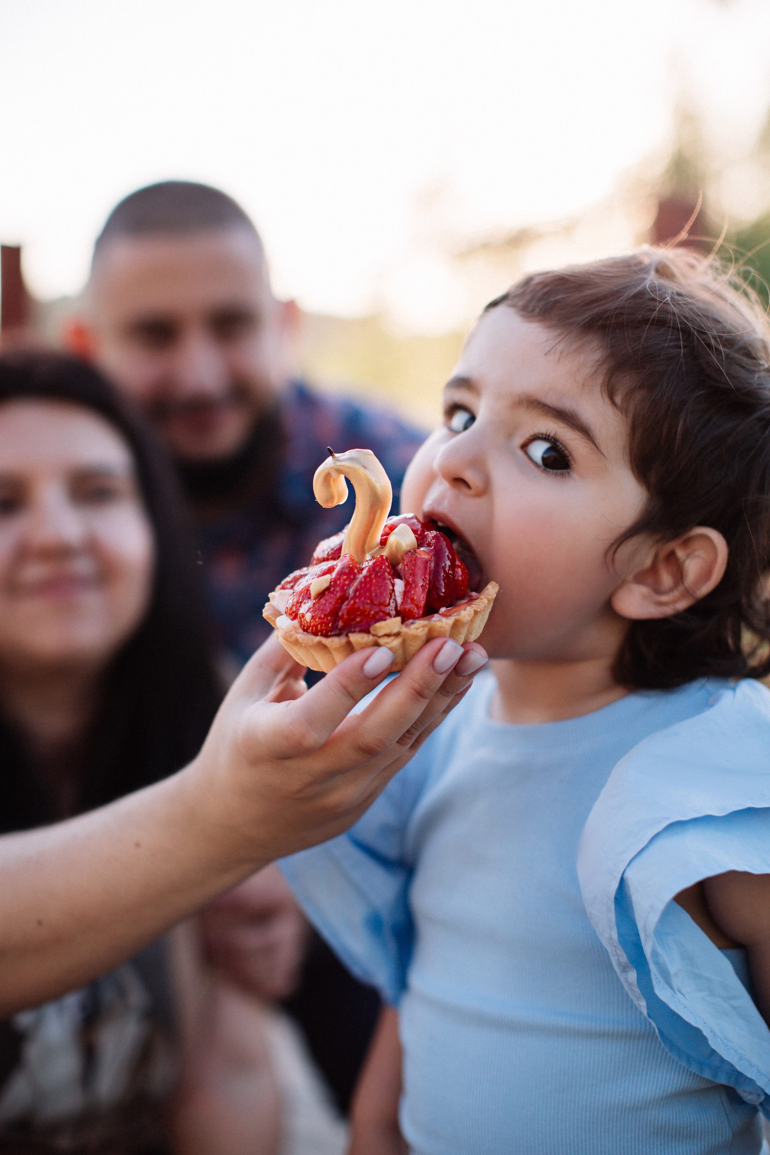 семейный детский фотограф новосибирск 2 года годик торт