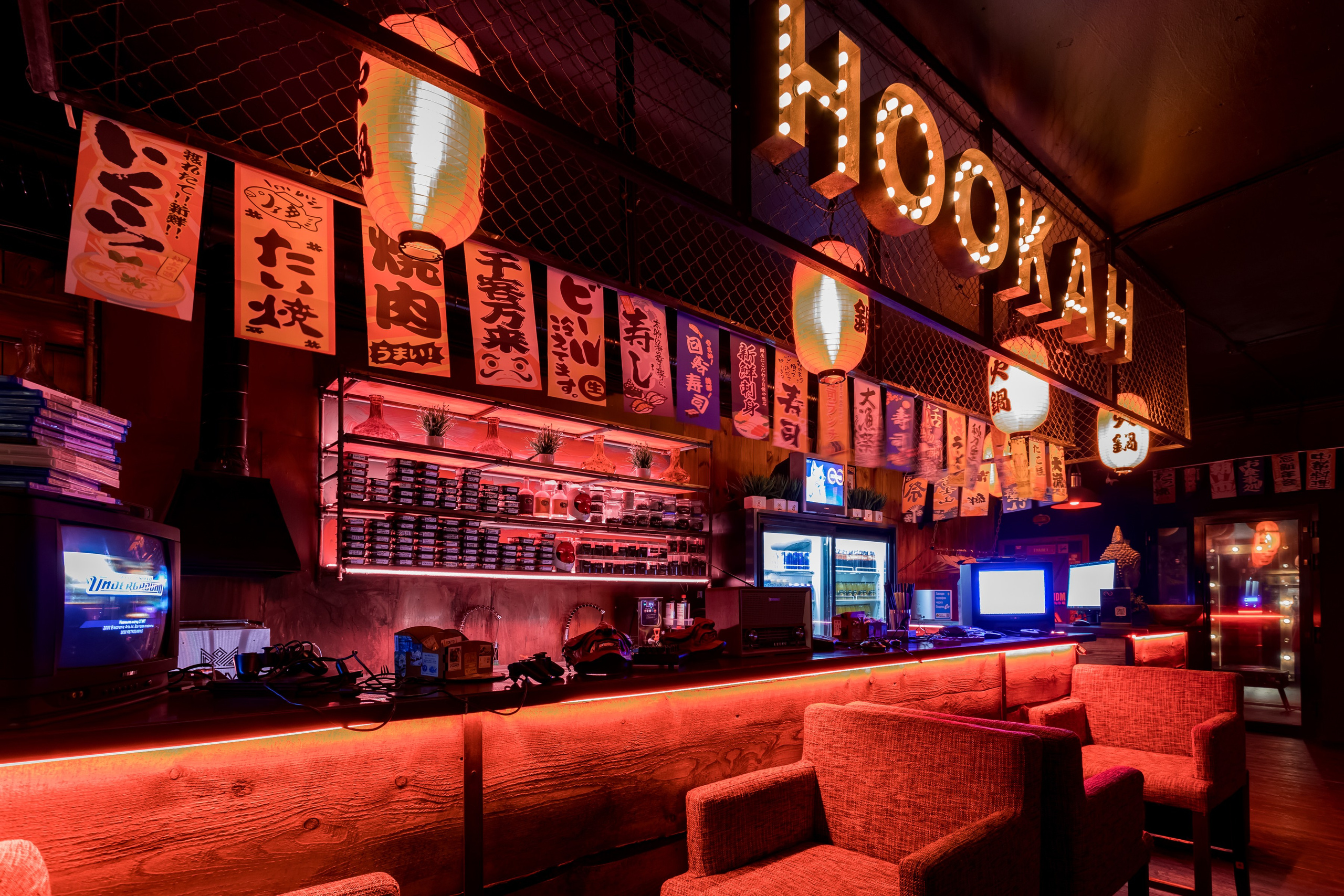 Фотосъемка для центра паровых коктейлей Hookah в Марьино. Интерьеры, Контент, Портреты | Фотограф в Москве Дани Терно