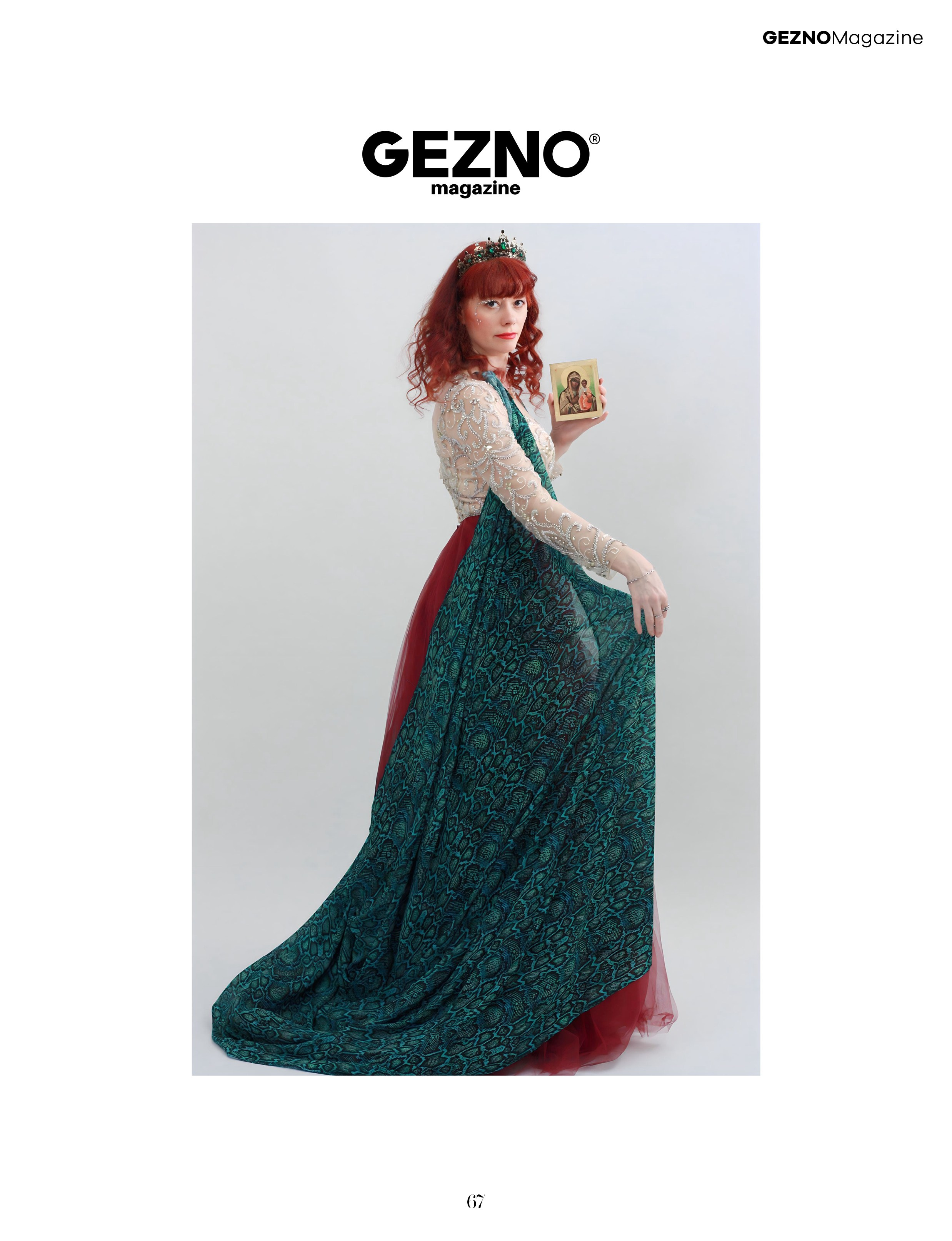 Model Gezno, Paris, France (magazine). Светлана Фатьянова