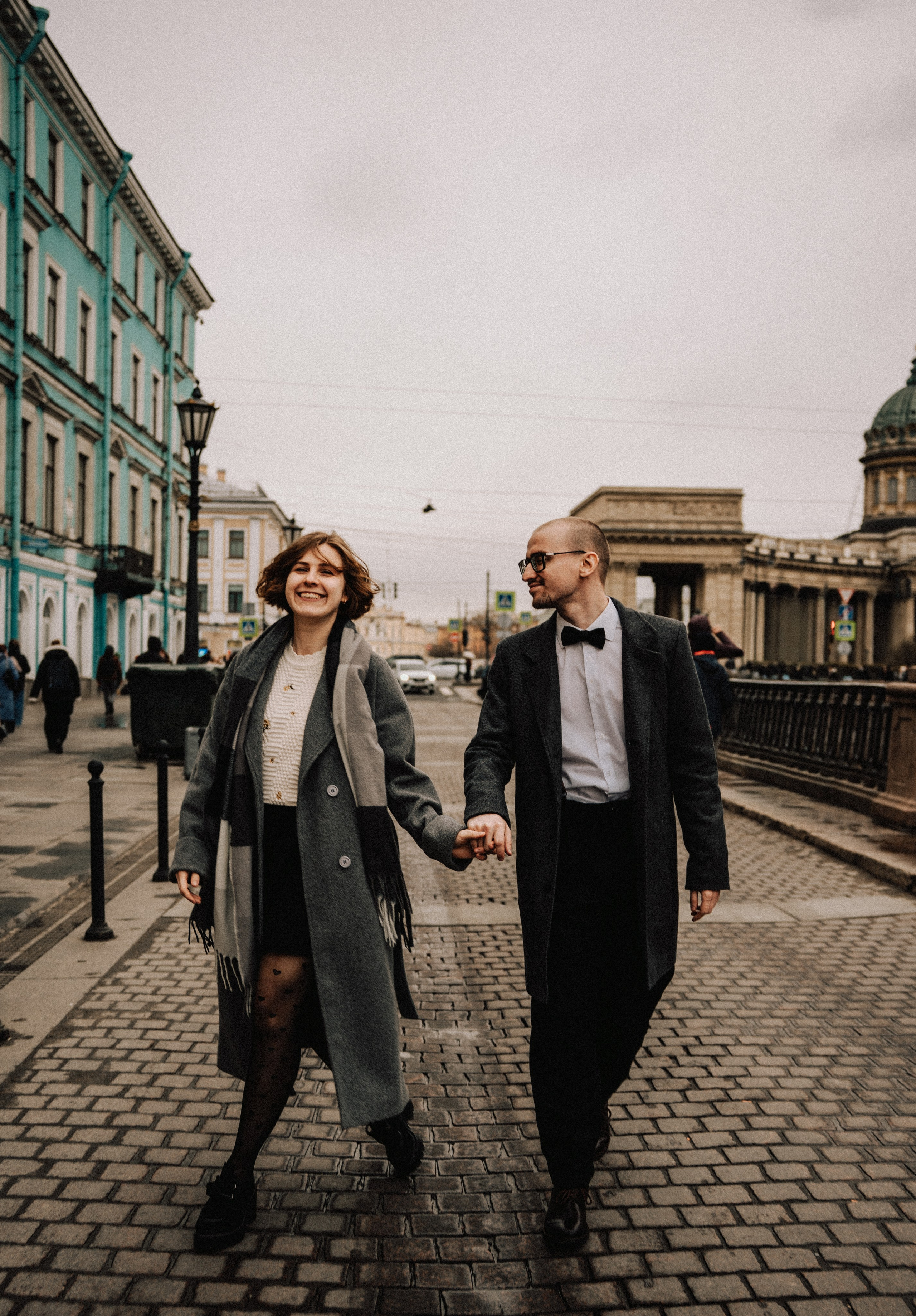 Парная фотосессия в Санкт-Петербурге. Фотосессия лавстори Санкт-Петербург. Свадебный фотограф в СПб. Федосова Елизавета. Спас на Крови, Казанский собор, Зингера.