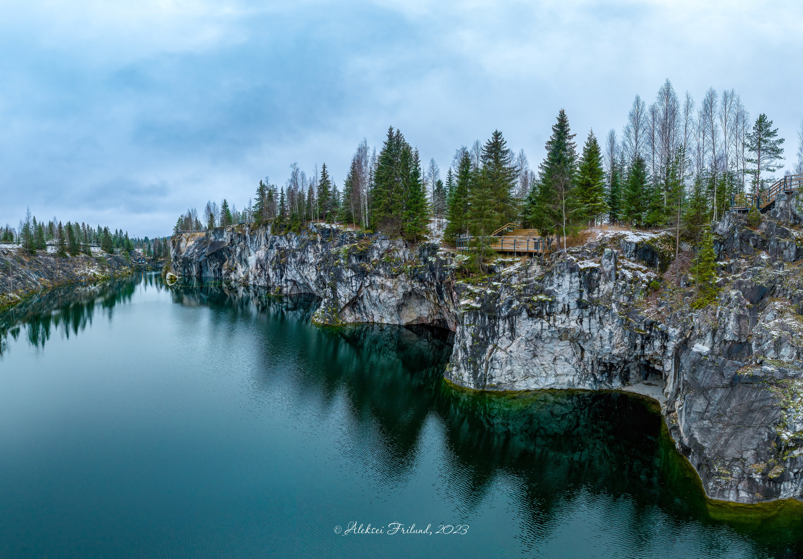 Горный парк Рускеала. Аэросъемка. Фото и Видео в Карелии. Алексей Фрилунд