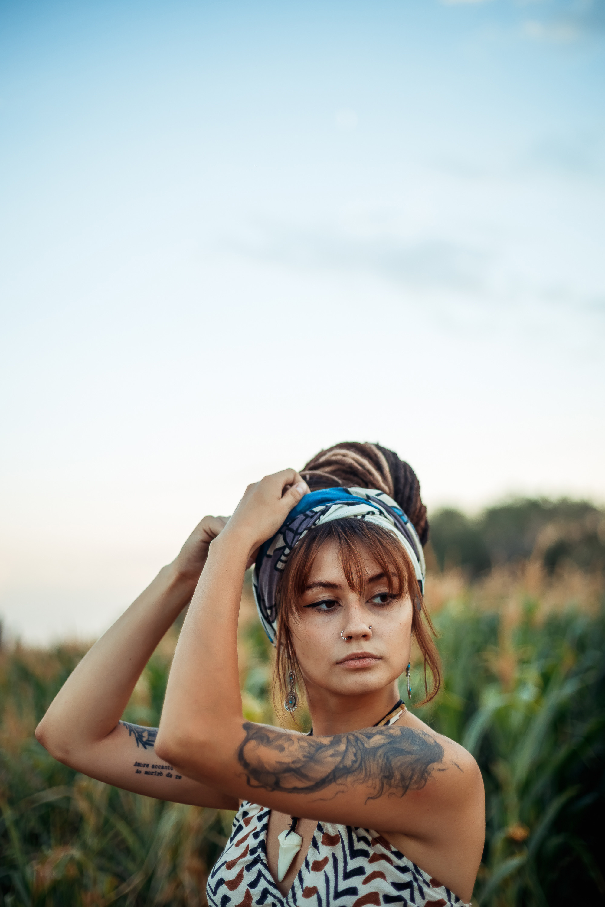 Виктория и кукурузное поле