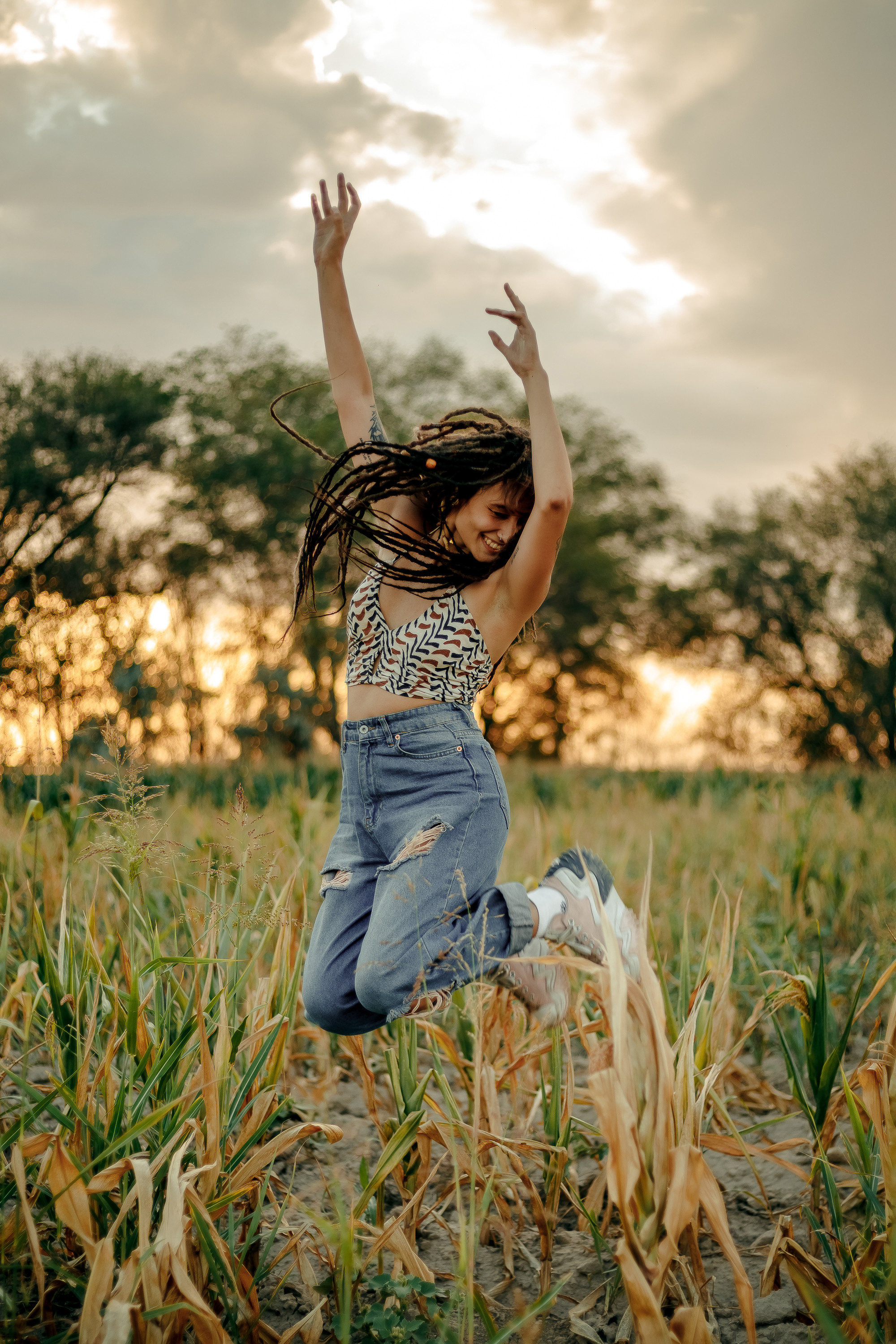 Виктория и кукурузное поле