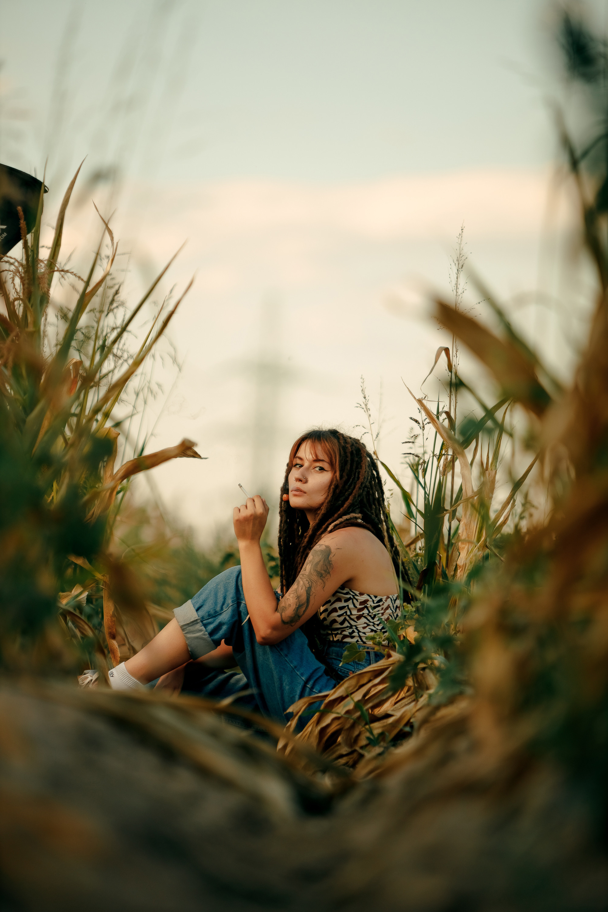 Виктория и кукурузное поле