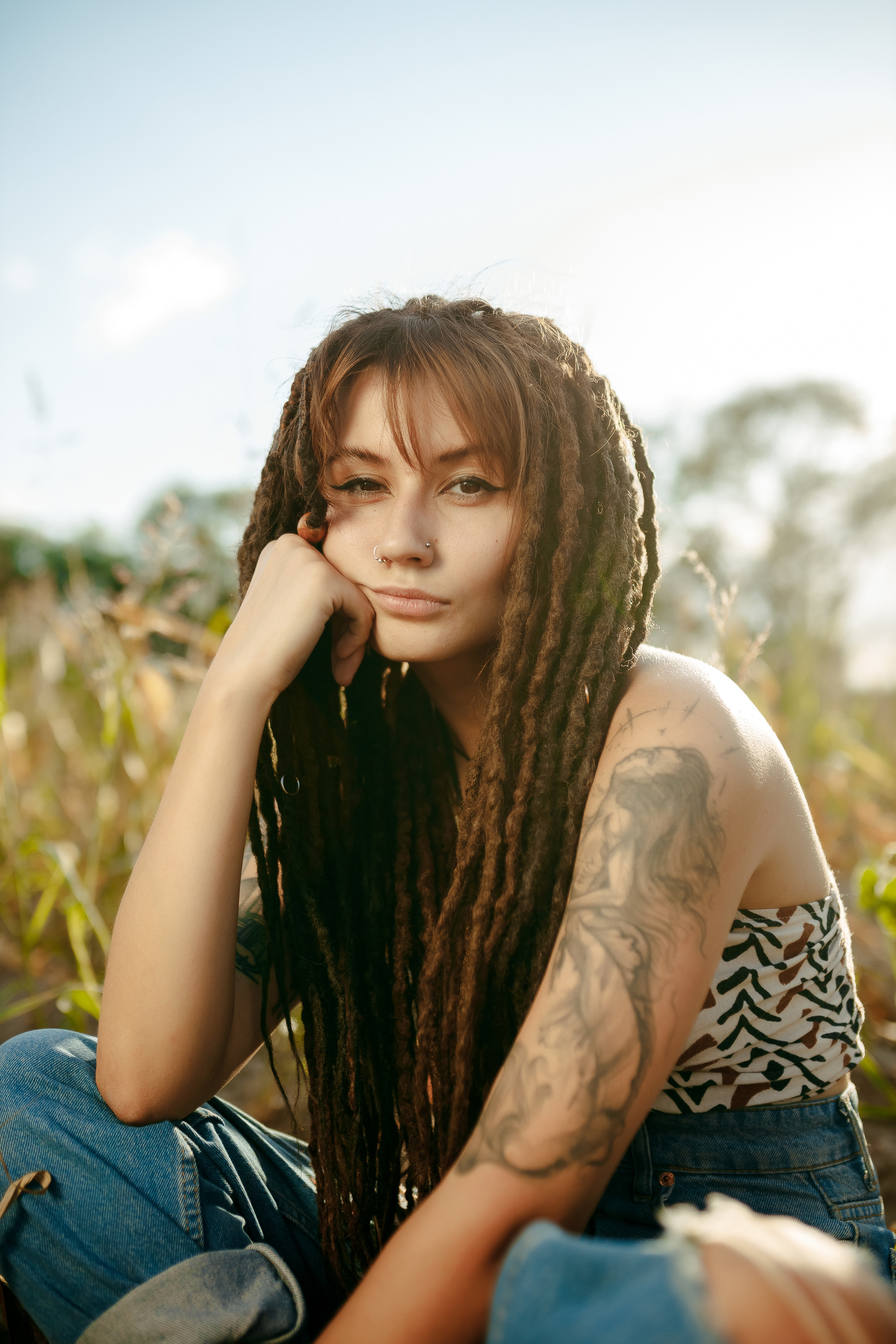 Виктория и кукурузное поле