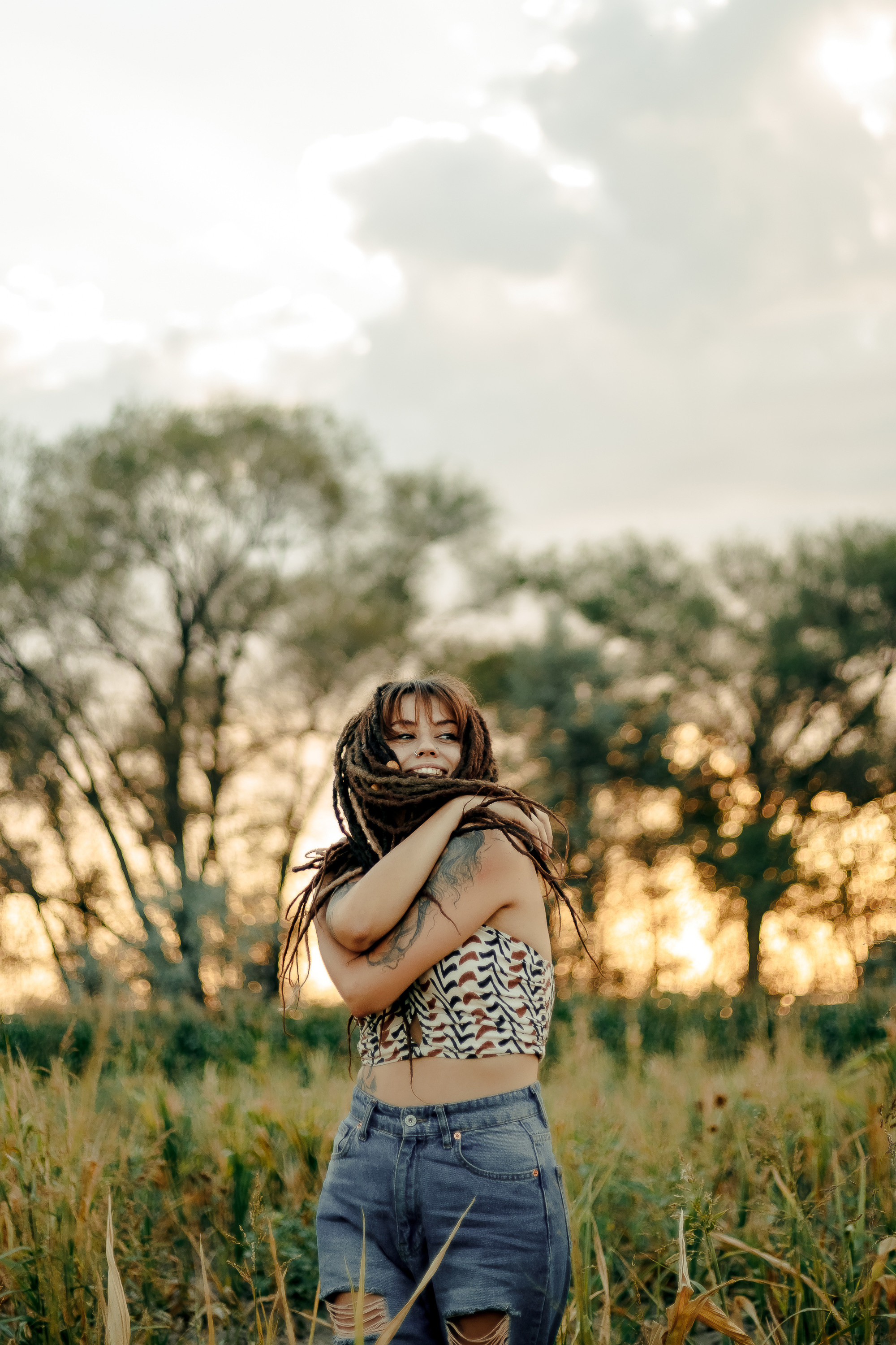 Виктория и кукурузное поле