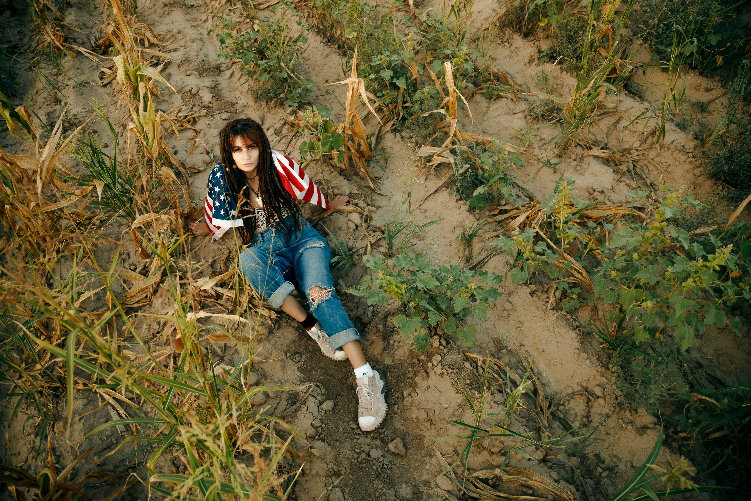 Виктория и кукурузное поле