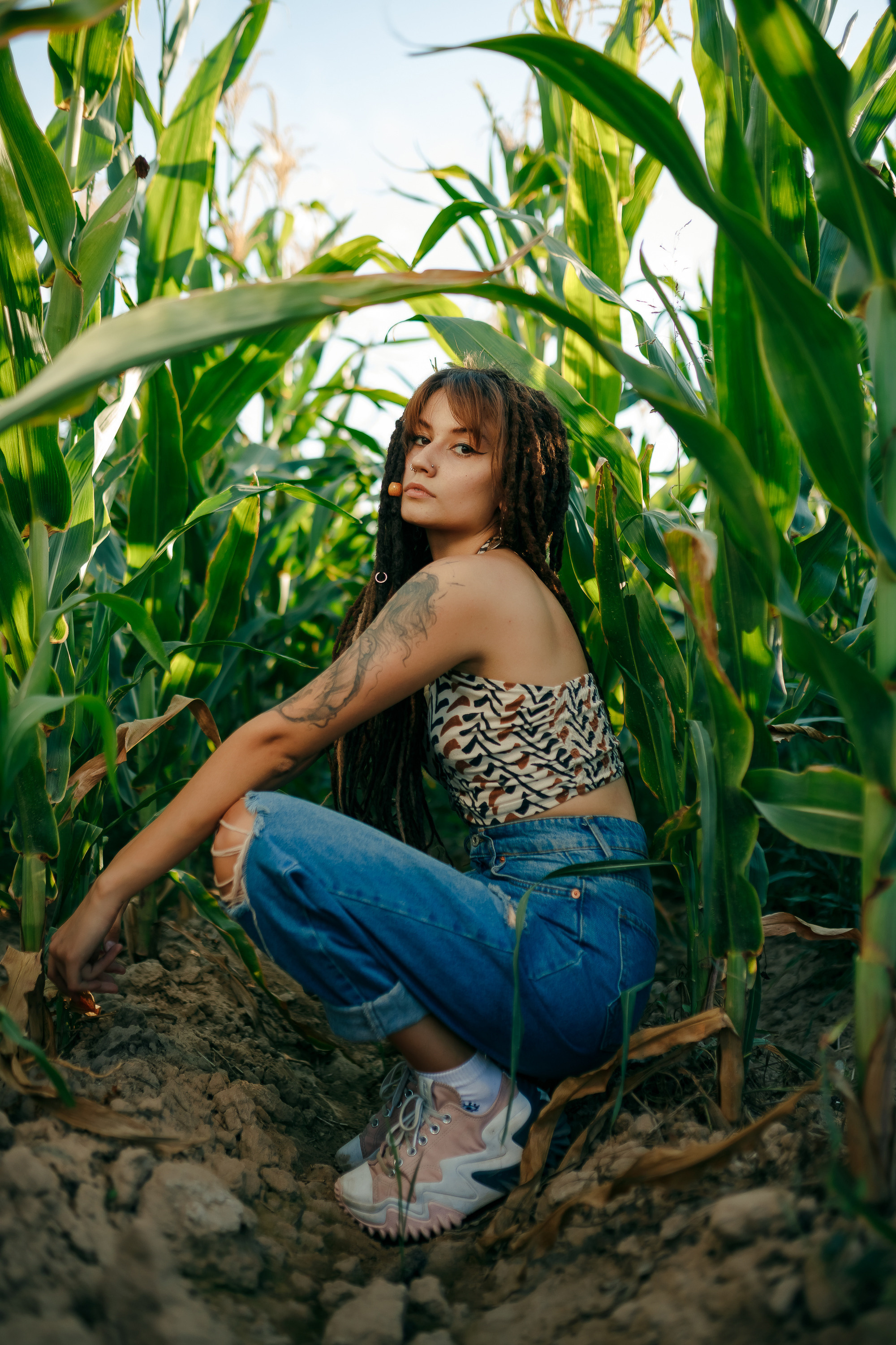 Виктория и кукурузное поле