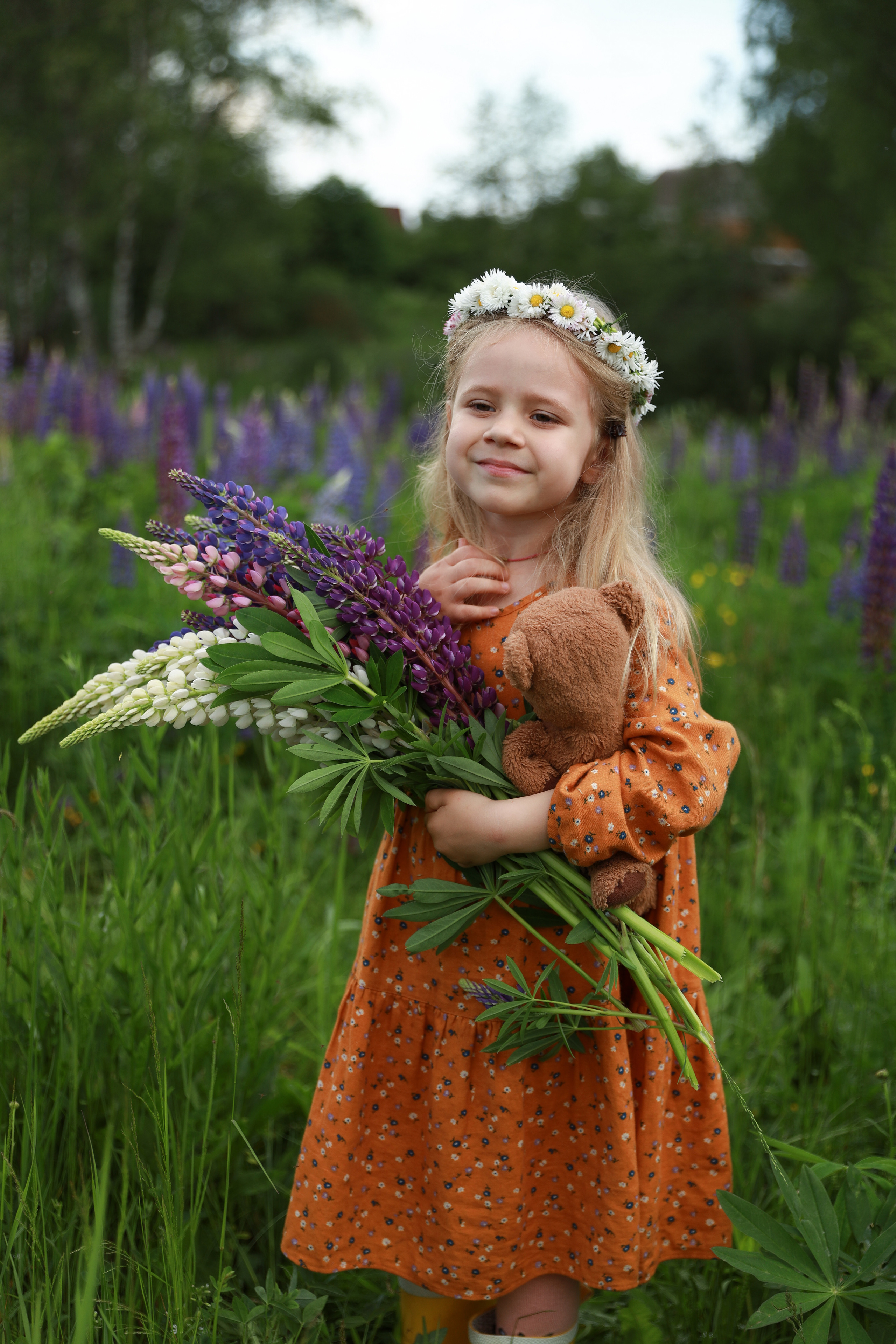 Фотосессия в люпинах. Бочарова Мария — школьный фотограф Апрелевка, Новая Москва, Московская область