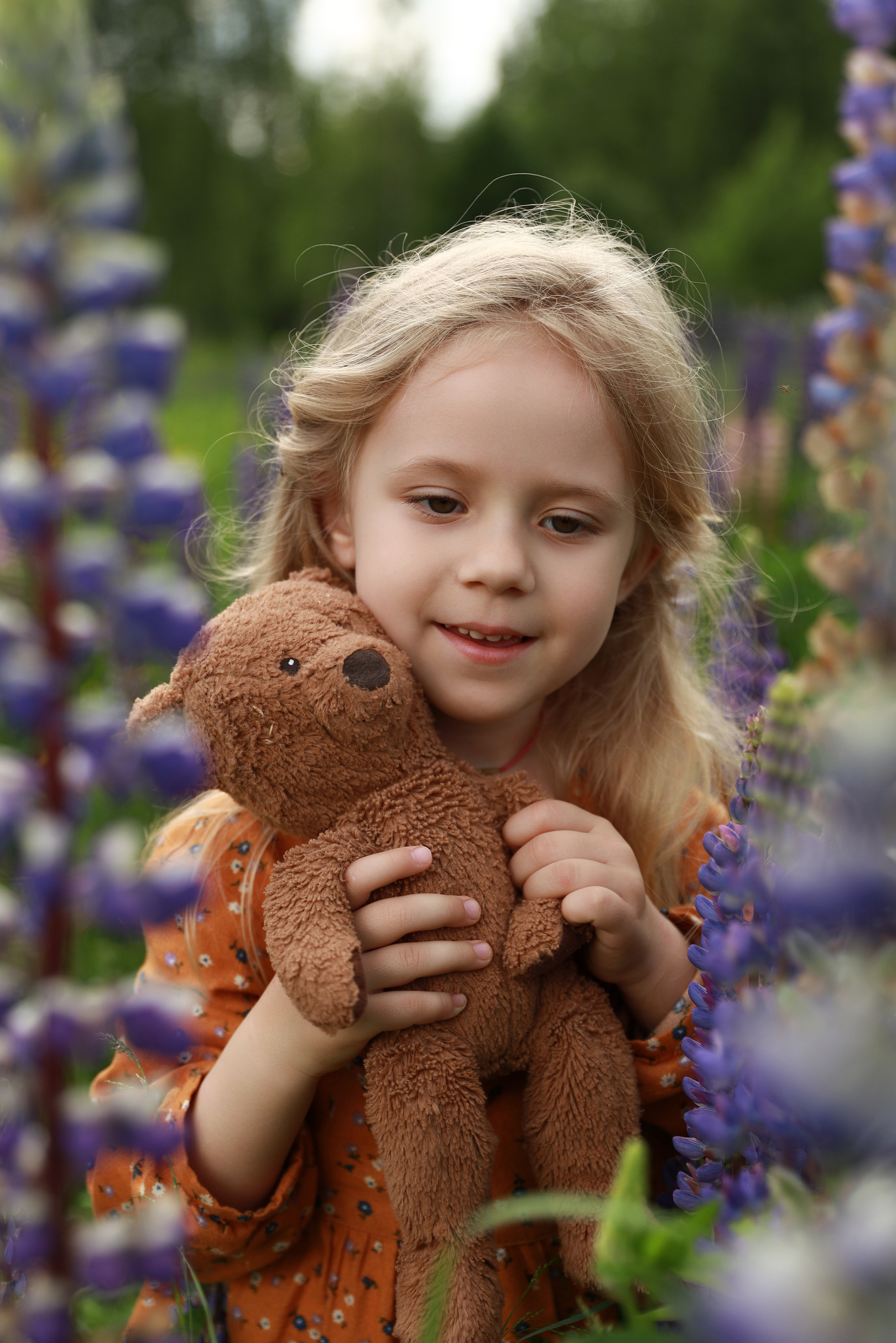 Фотосессия в люпинах. Бочарова Мария — школьный фотограф Апрелевка, Новая Москва, Московская область