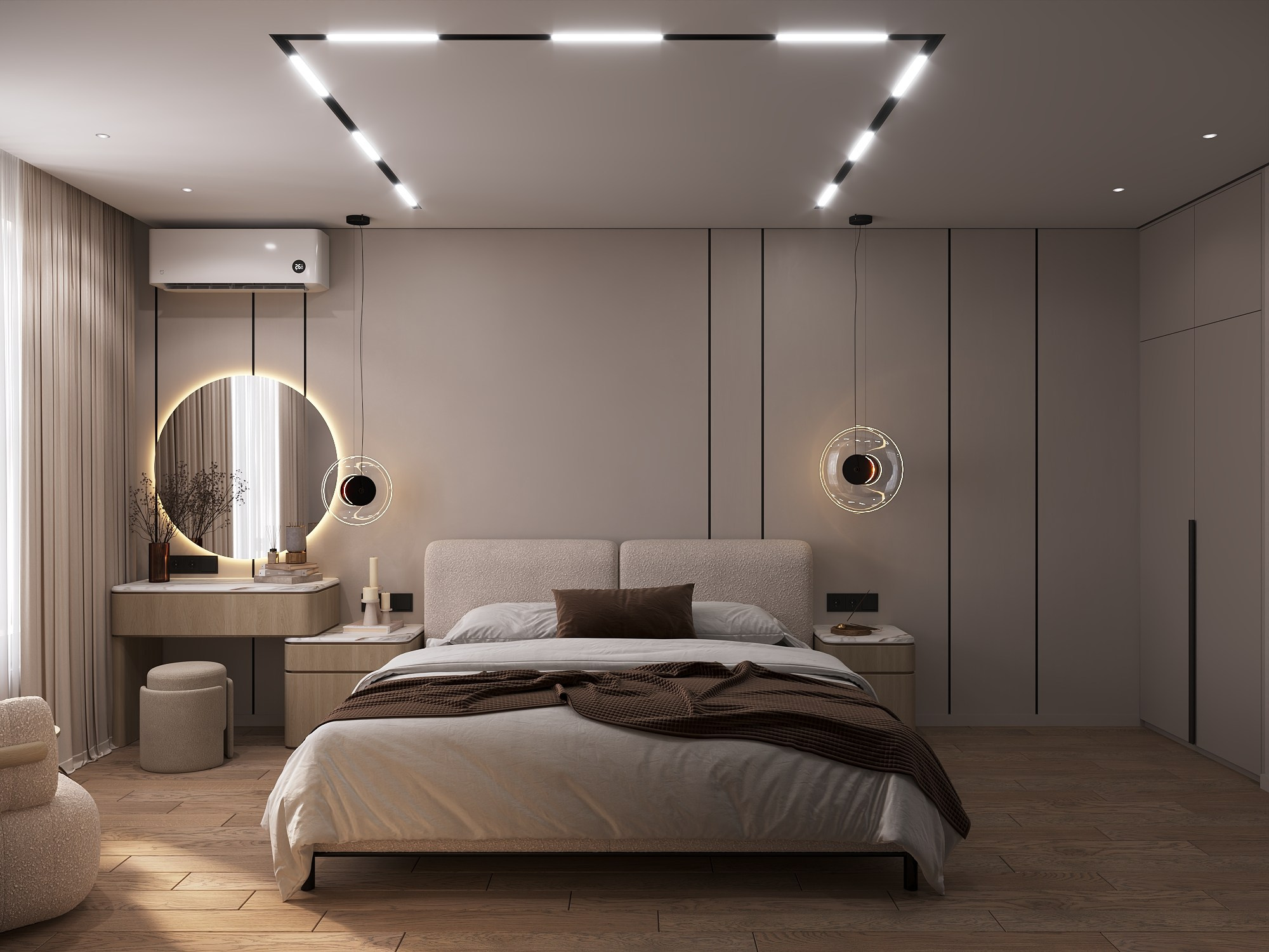 ЖК Западный луч, квартира 83,7 м². БК студия дизайна интерьера