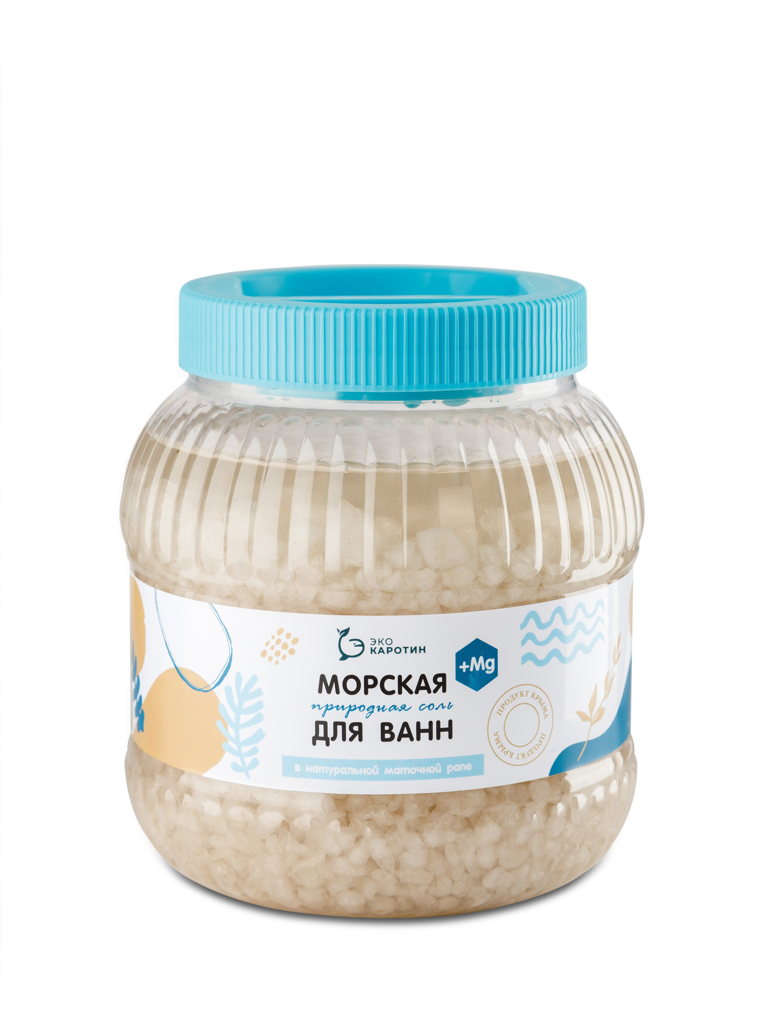 Морская соль в пластиковой банке