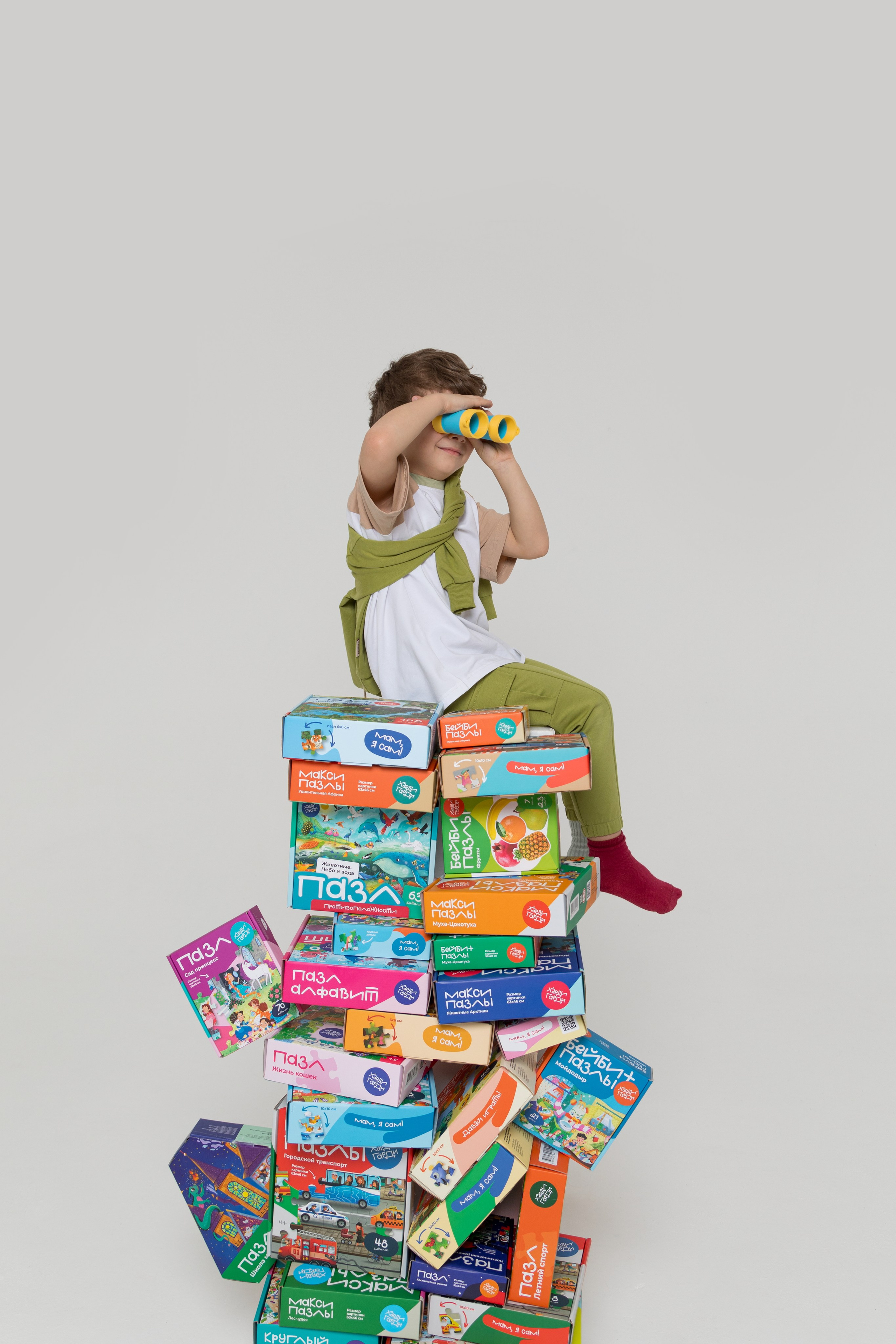 Имиджевая и каталожная съёмка для бренда детских пазлов. Детский и контент фотограф Надя Волкова Санкт-Петербург