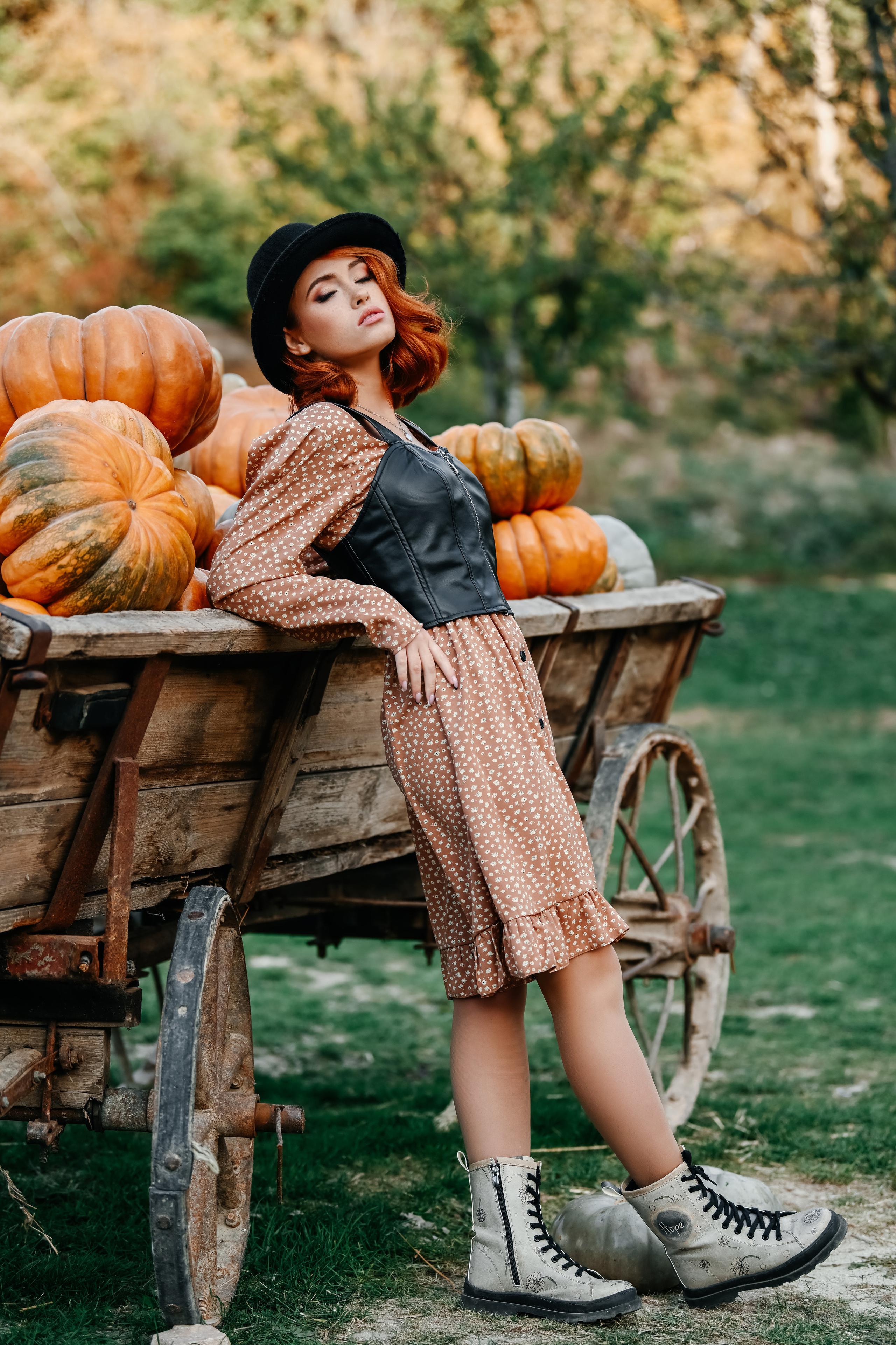 На ферме с тыквами. Фотограф в Крыму Кот Мария