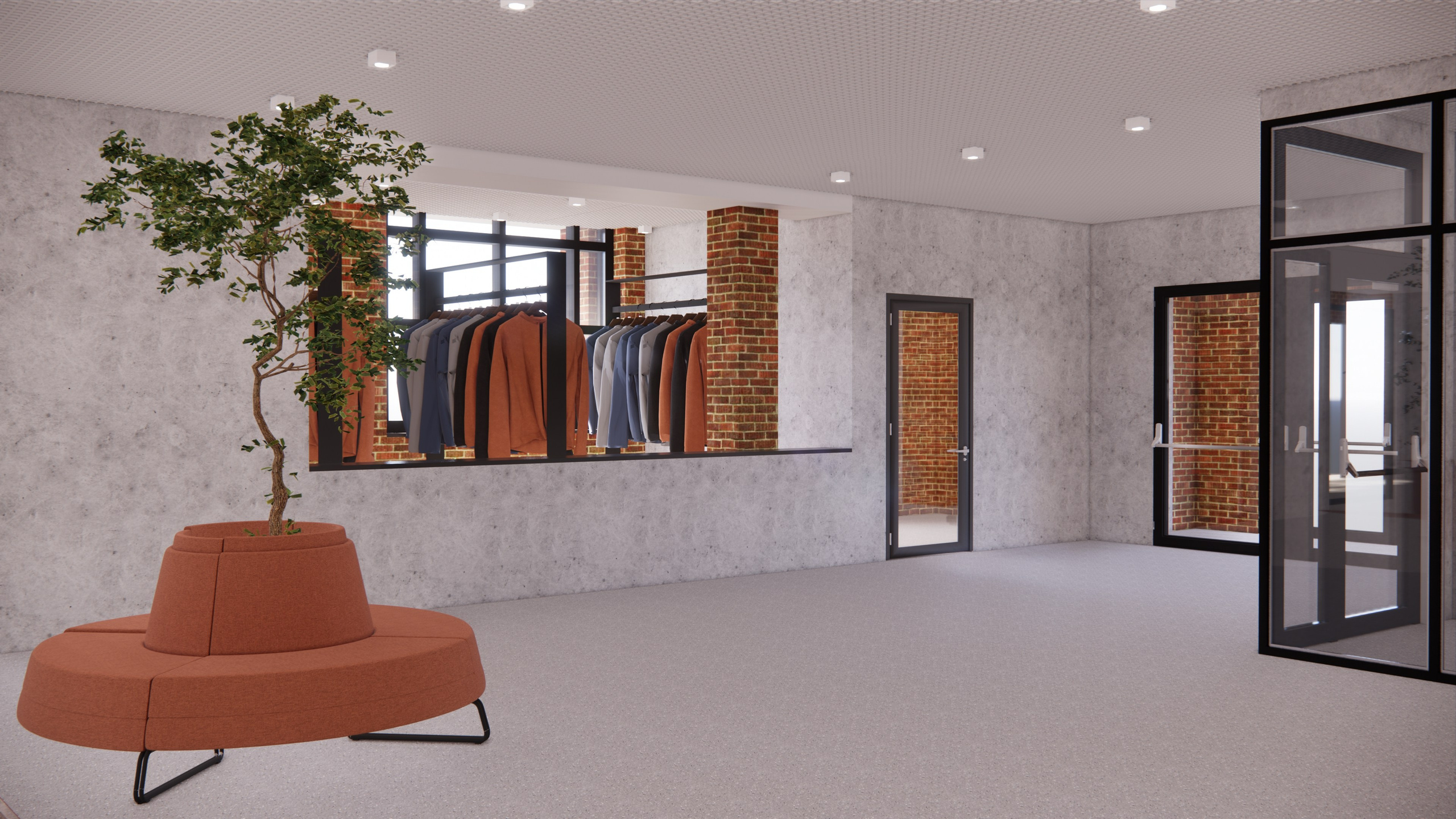 Вестибюль в ледовой арене. Push-design.ru