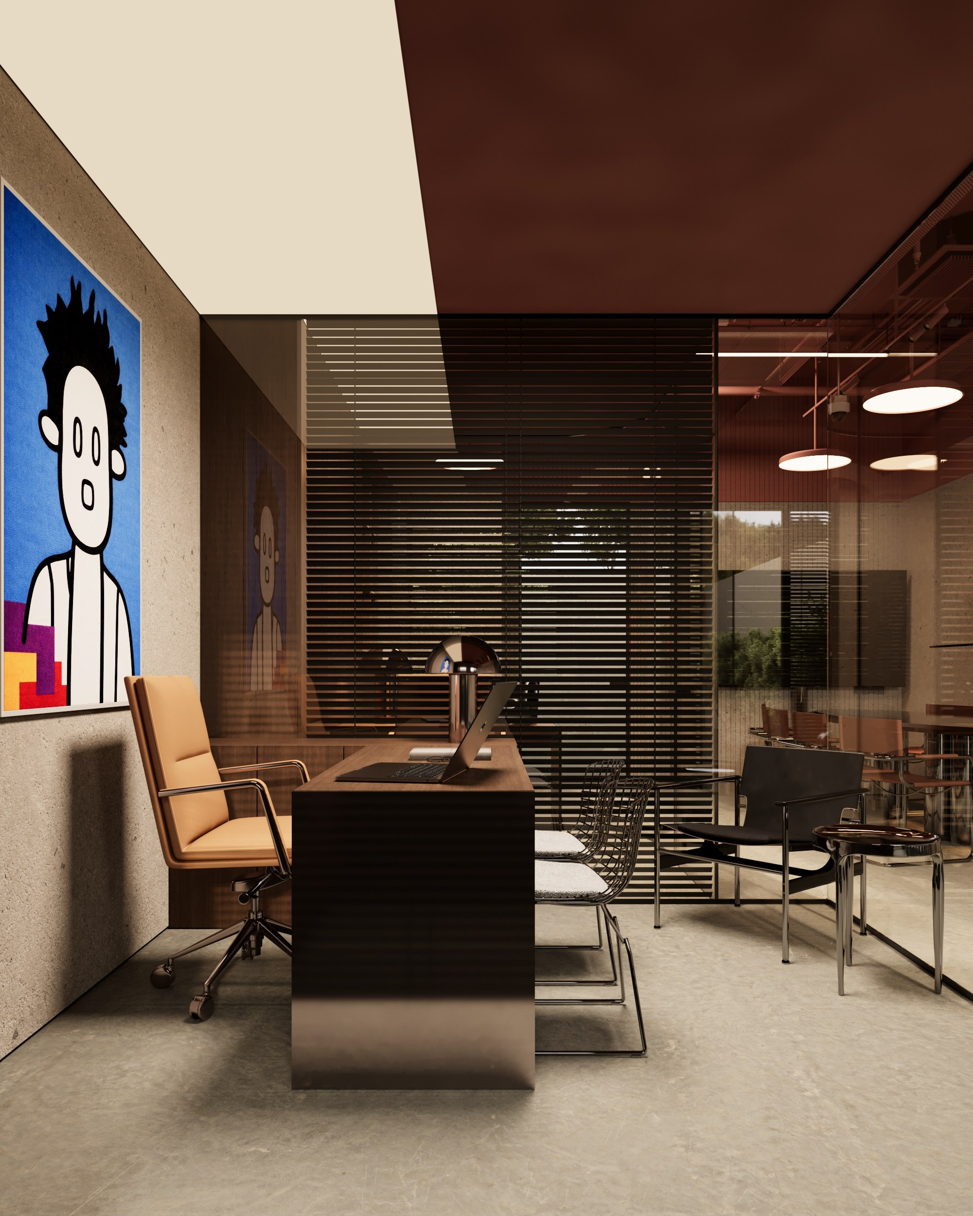 Contemporary Executive Office. Denis Konarev | Architectural Visualization Studio