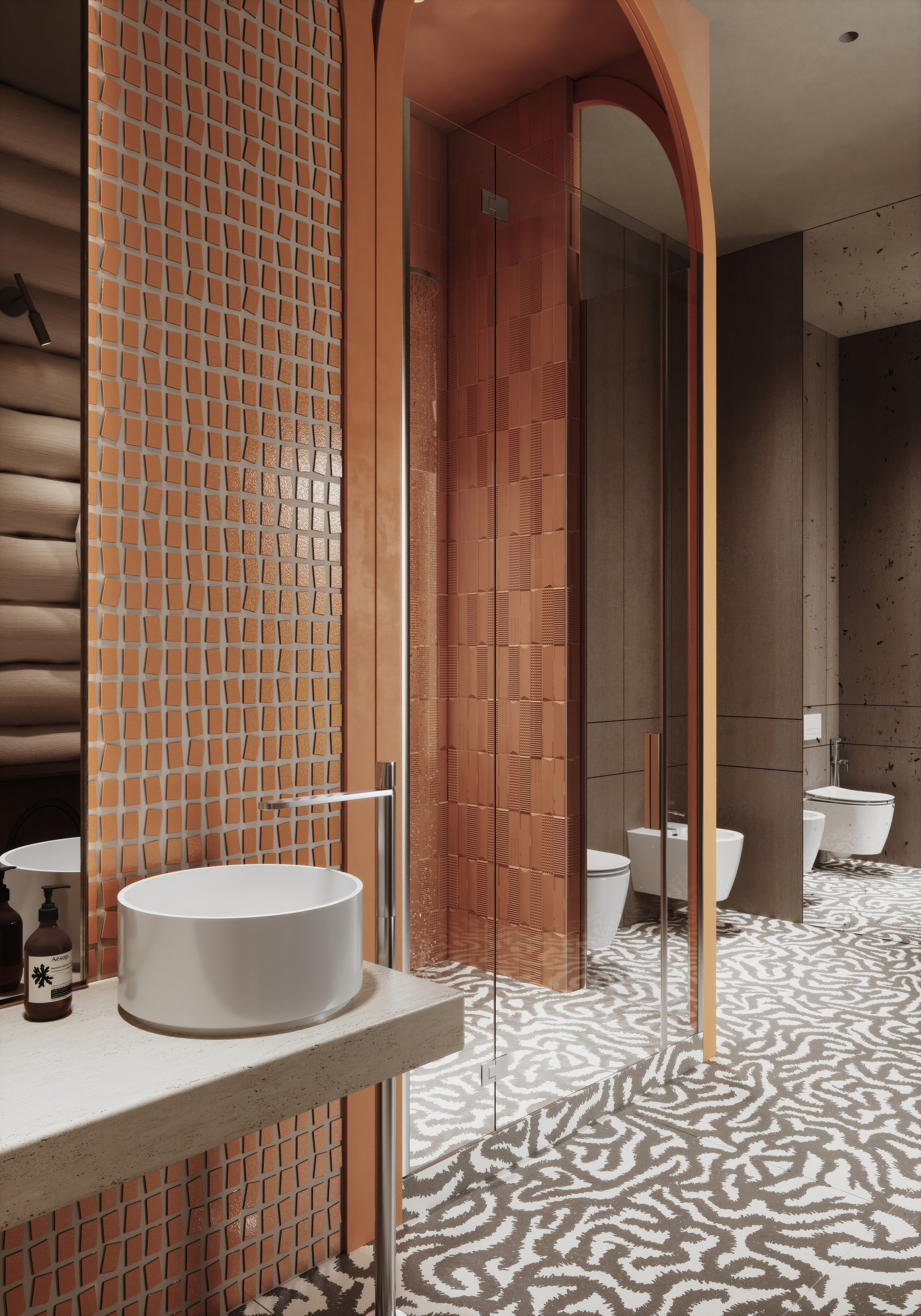 Country house Bathroom | Ashe Home. Середа Юлия | Визуализация