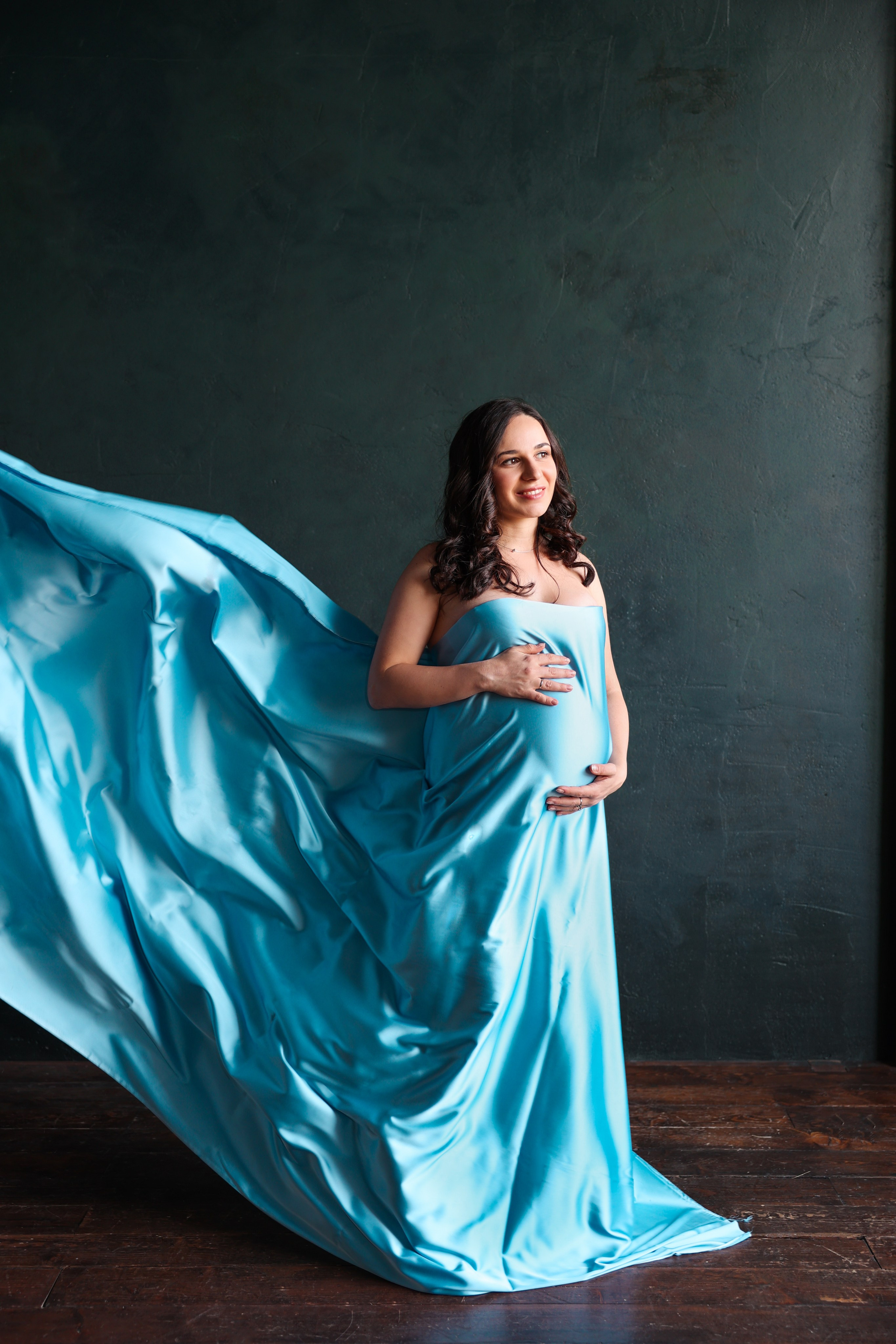 Ирина голубая ткань. Оксана Ромашкина- семейный и ньюборн фотограф из Москвы